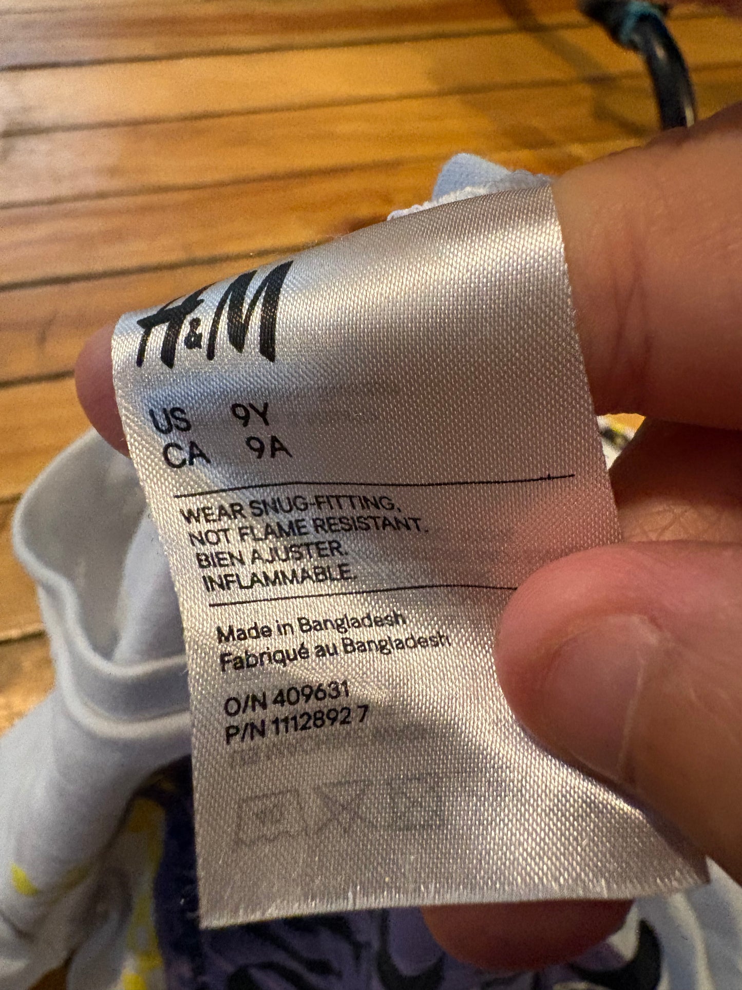 Chandail H&M 9 ans