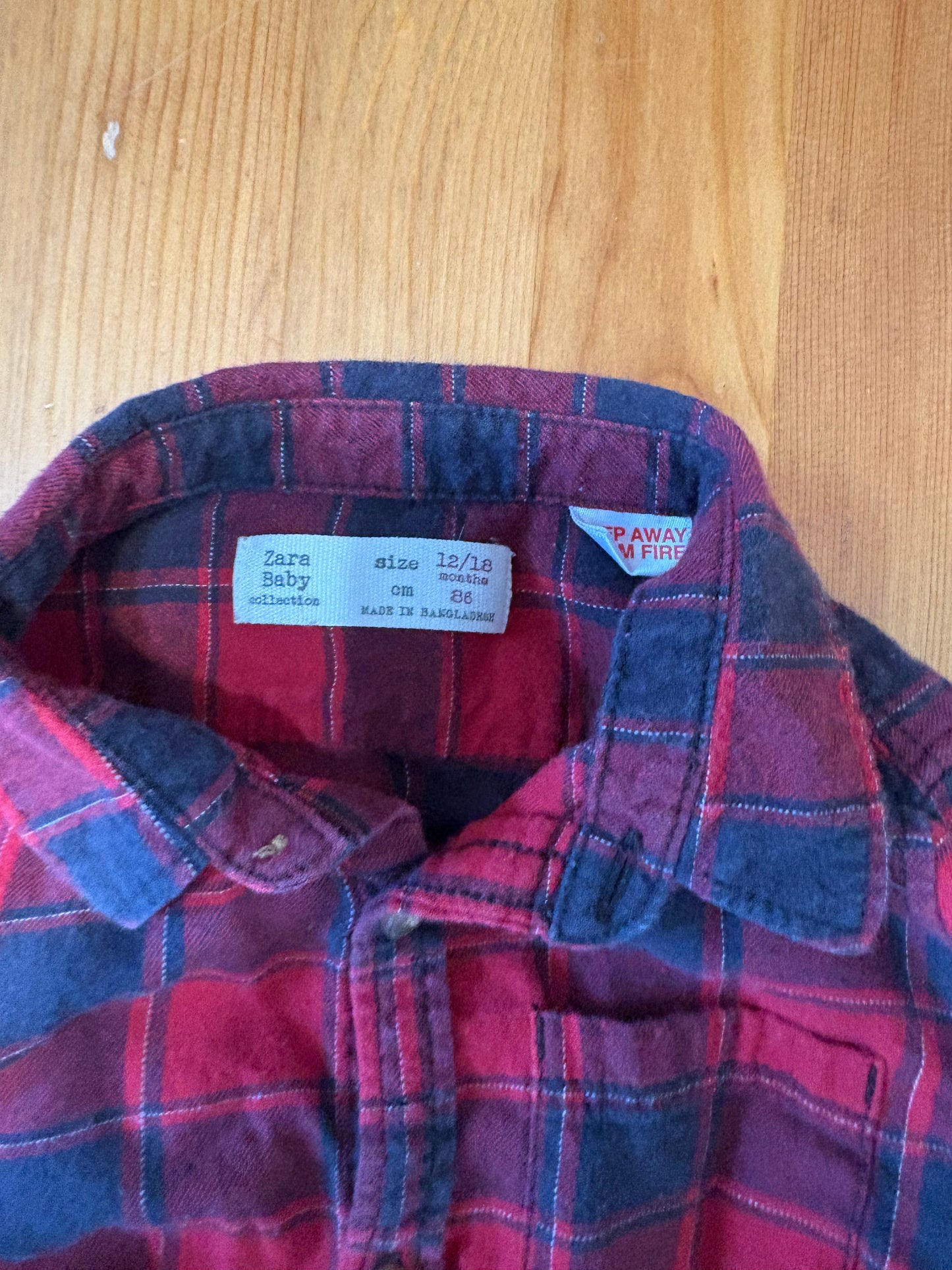 Chemise Zara 12-18 mois