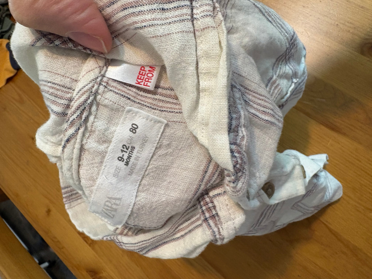 Chemise Zara 9-12 mois