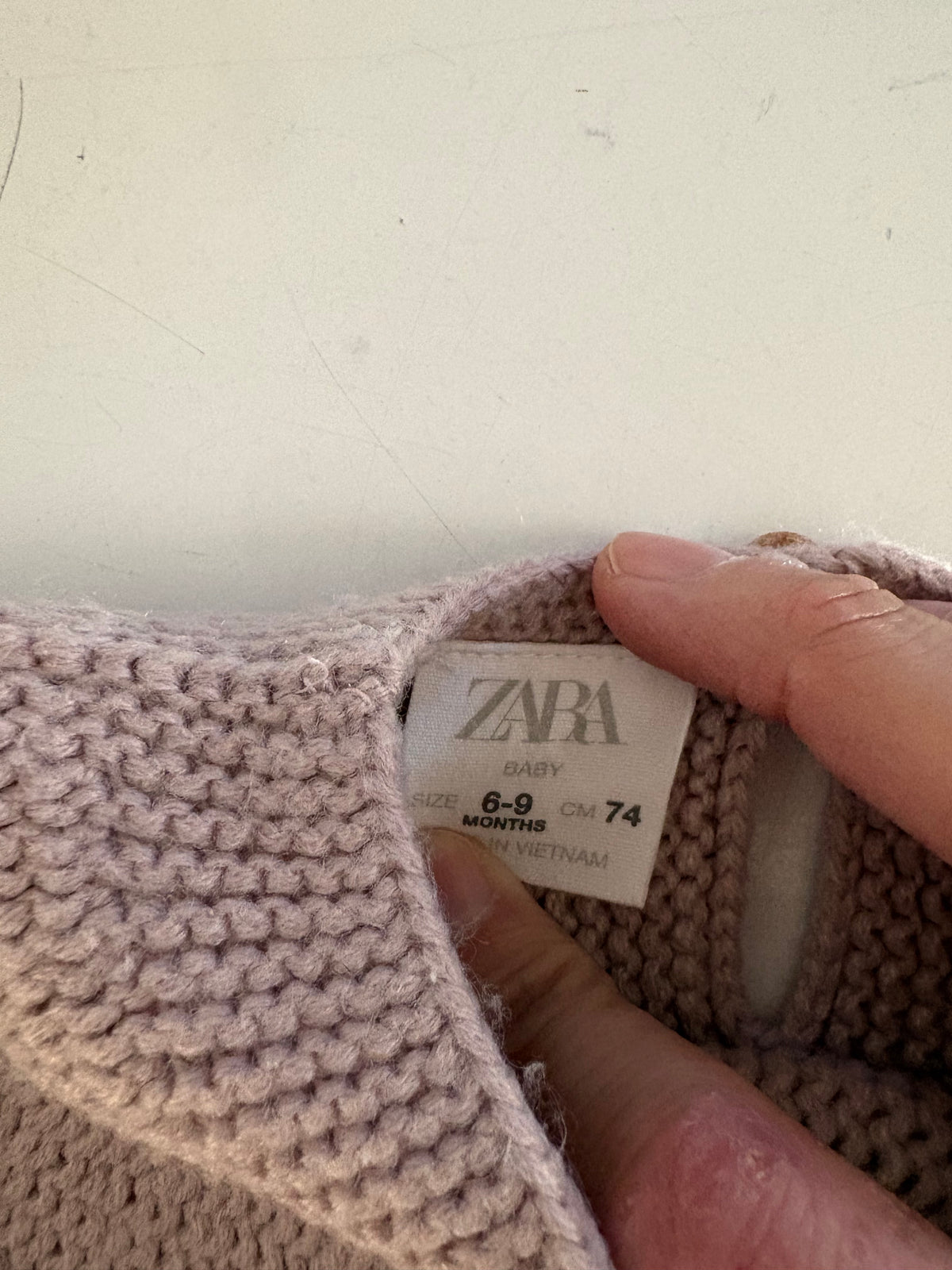 Tricot zara 6-9 mois