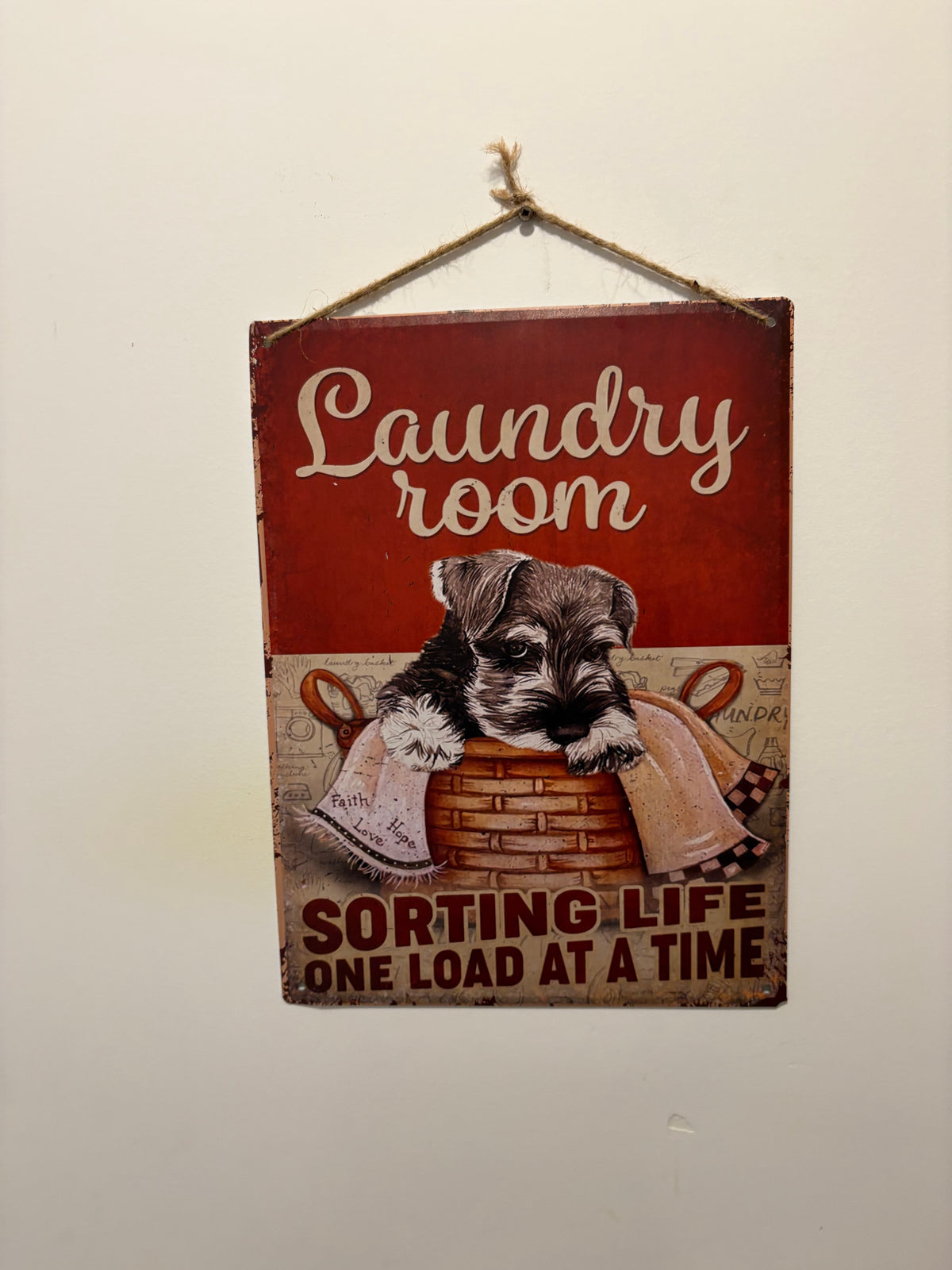 Affiche en métal déco schnauzer