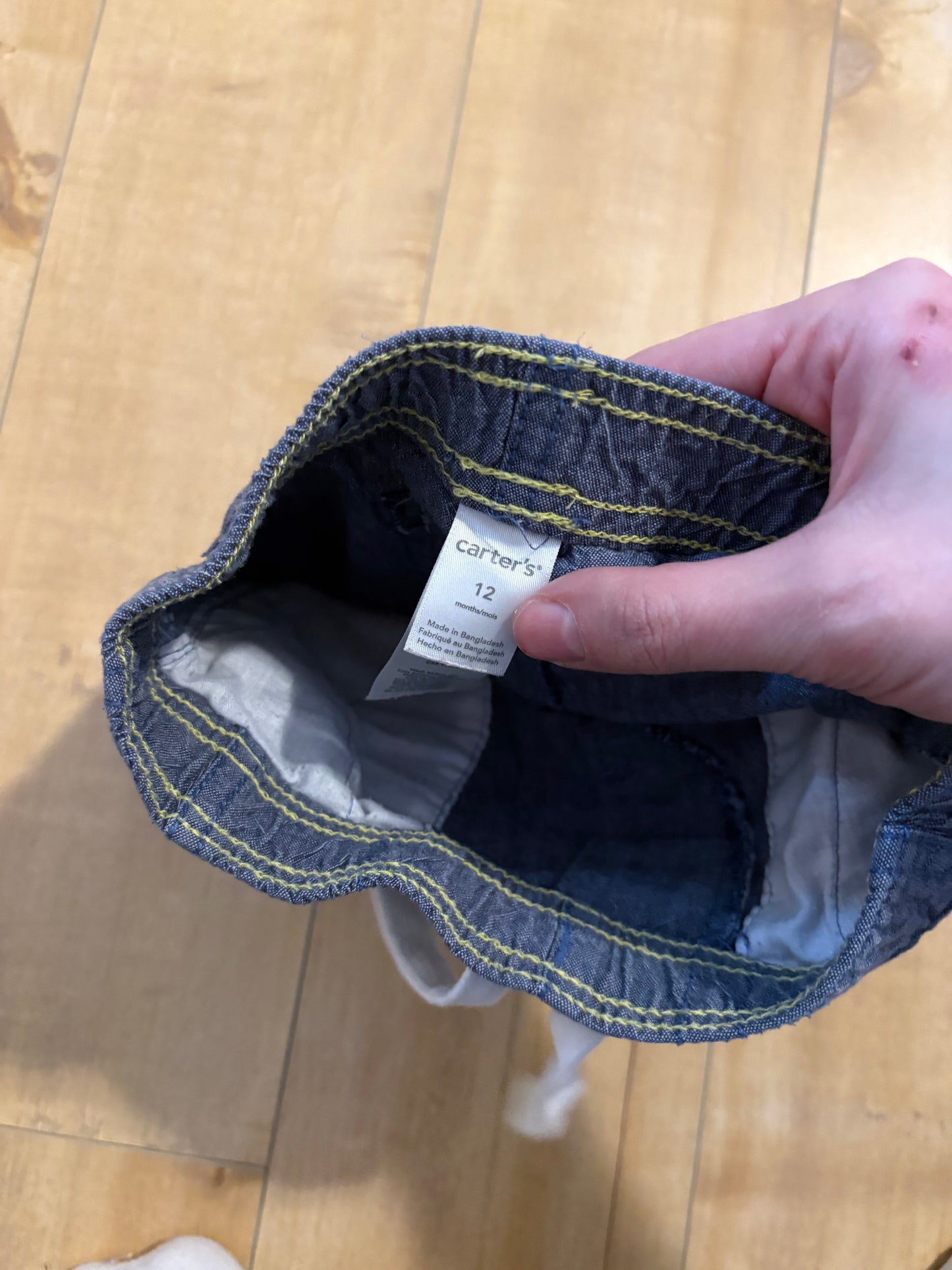 Short carter’s 12 mois