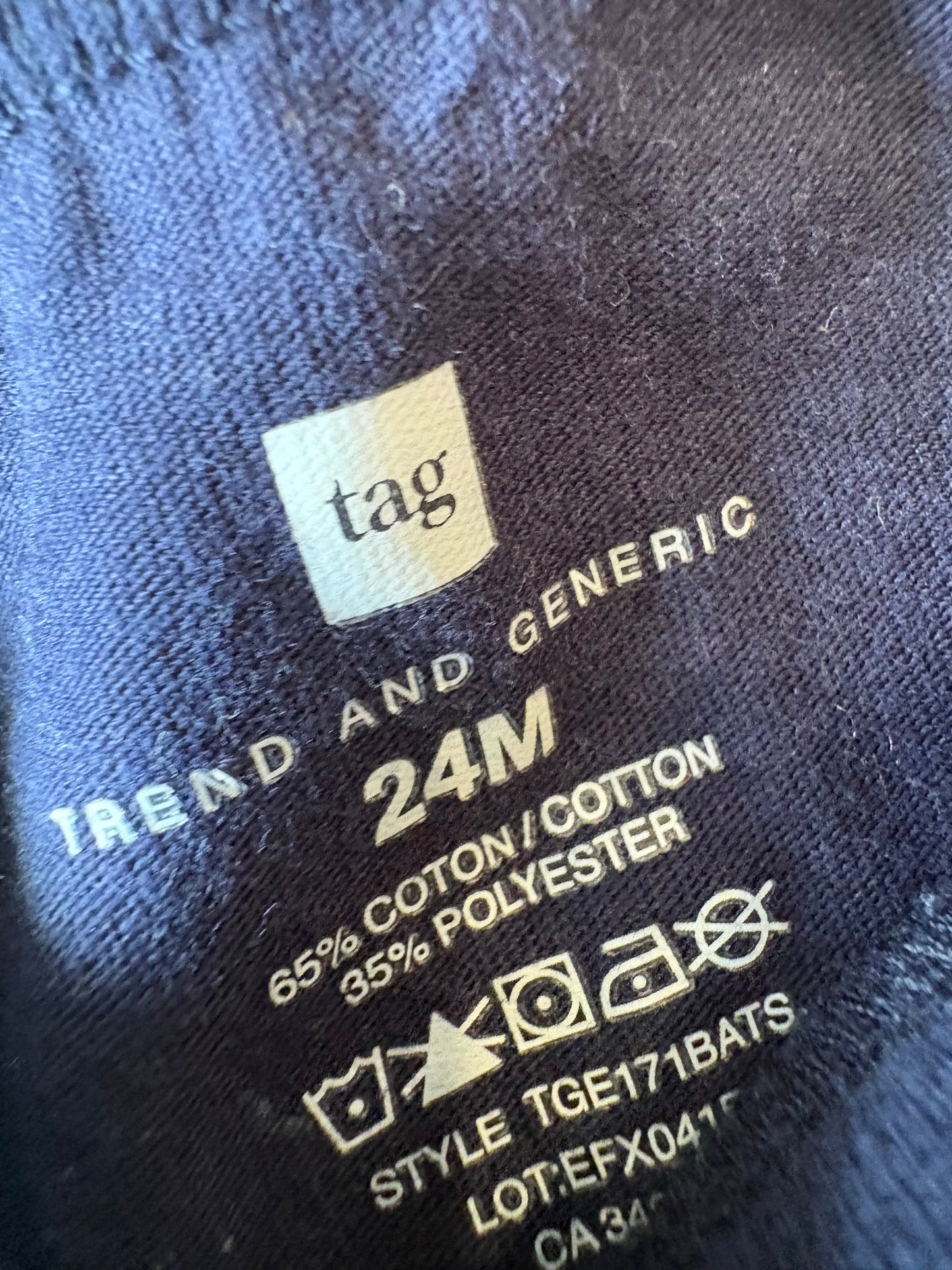 Chandail tag 24 mois