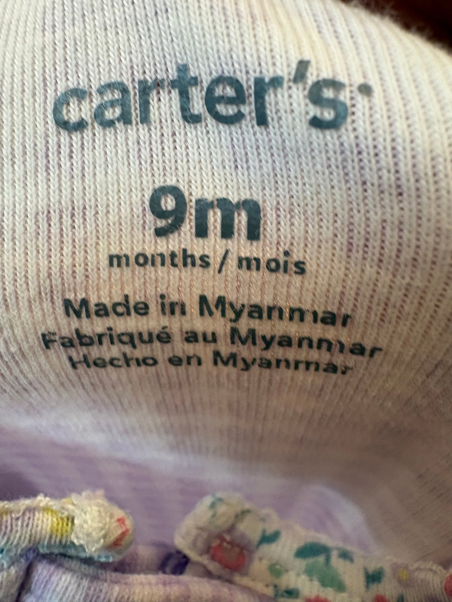 Pyjama carter's 9 mois