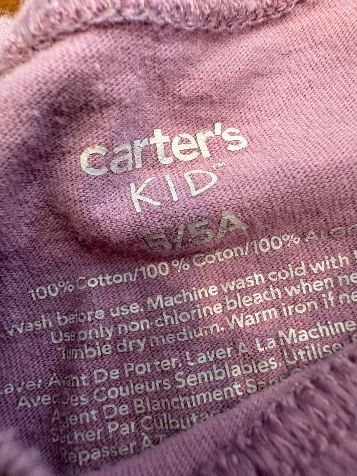 Chandail carter's 5 ans (cmb)