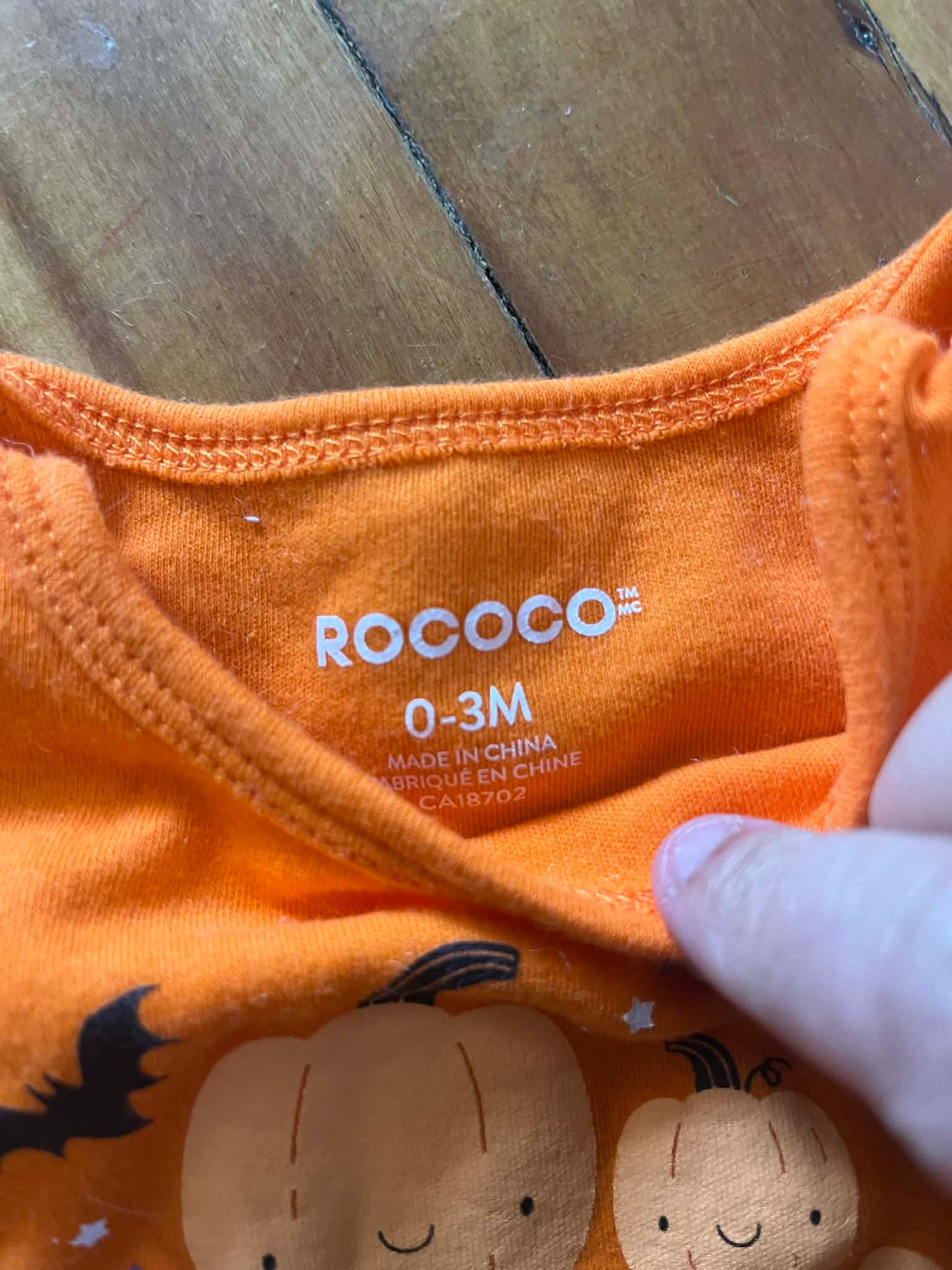 Ensemble mon premier halloween rococco 0-3 mois