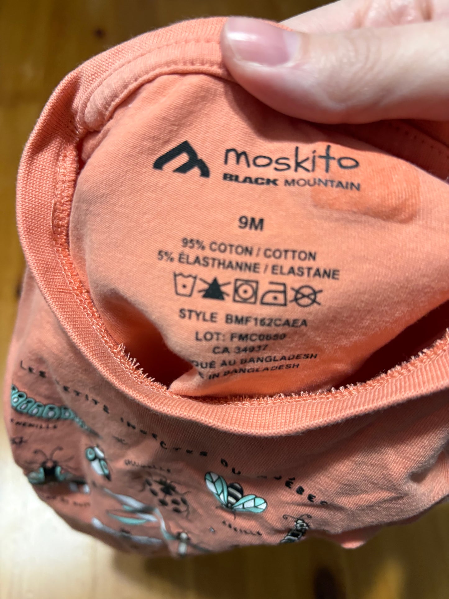 T-shirt moskito 9 mois