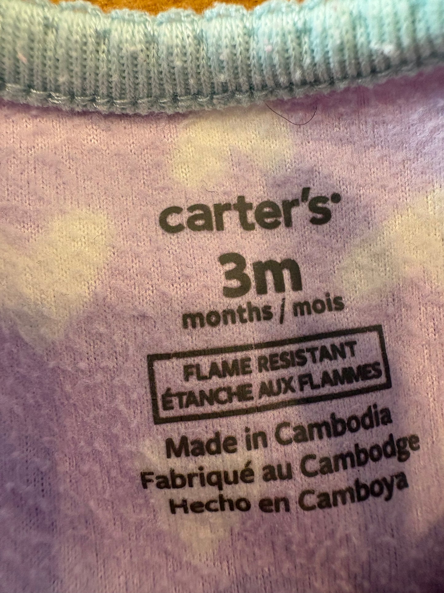 Pyjama carter's 3 mois