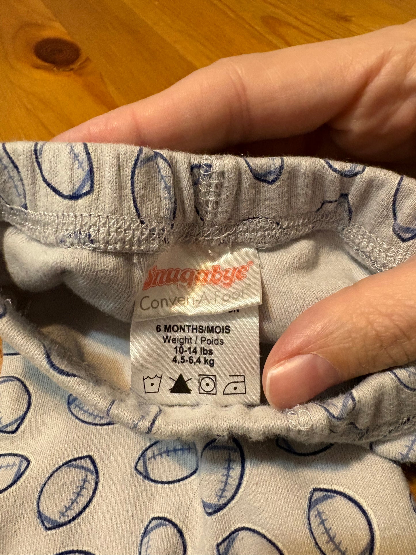 Pantalon vintage snugababy ballon de foot 6 mois