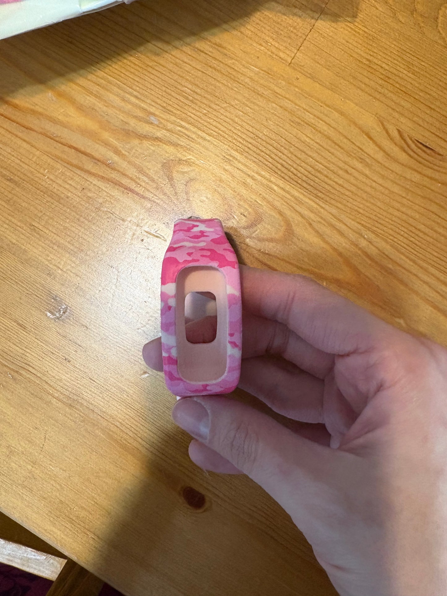Bracelet pour montre fit bit rose armé