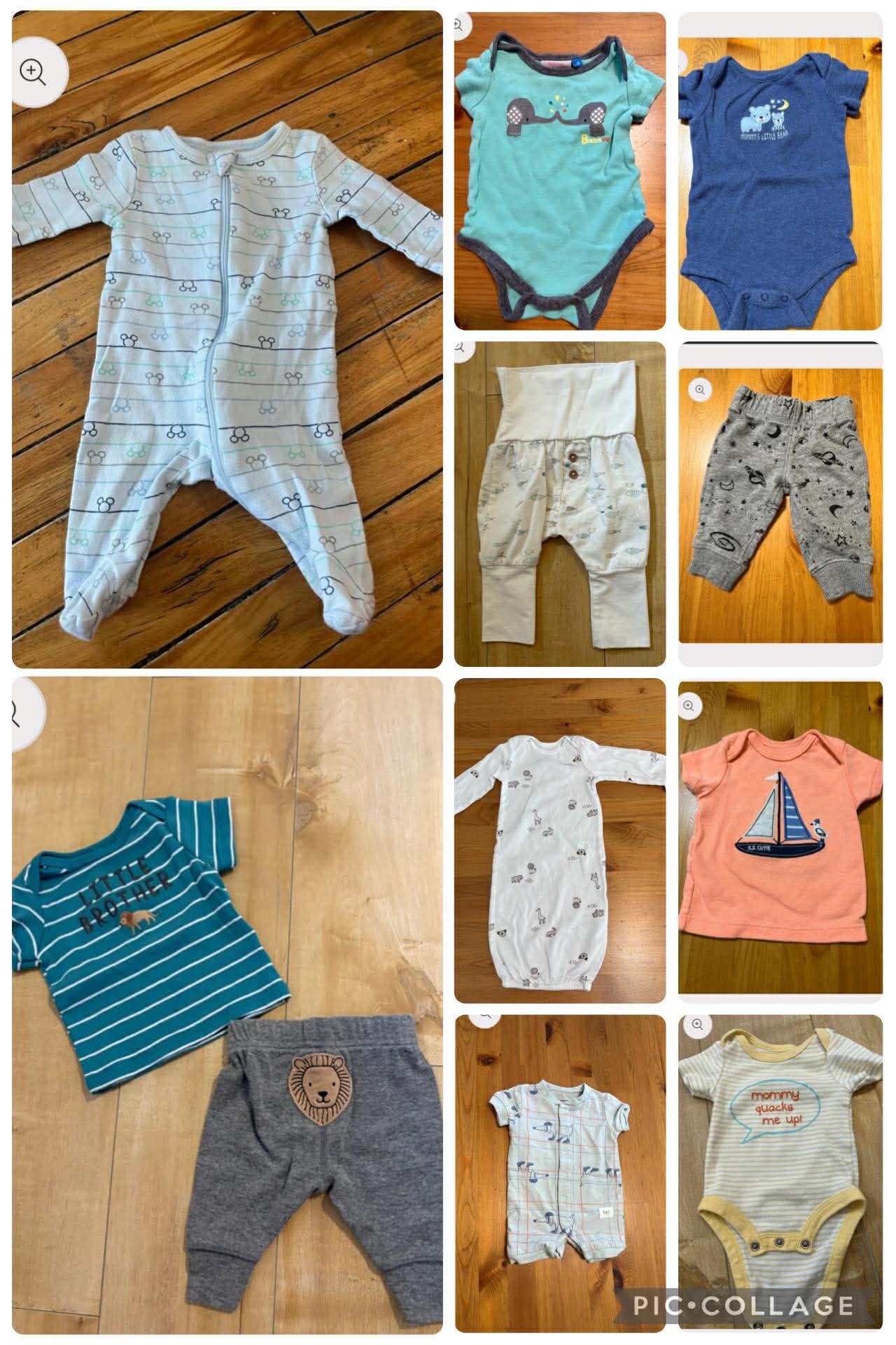 Lot vêtement bébé nouveau-née 1 mois