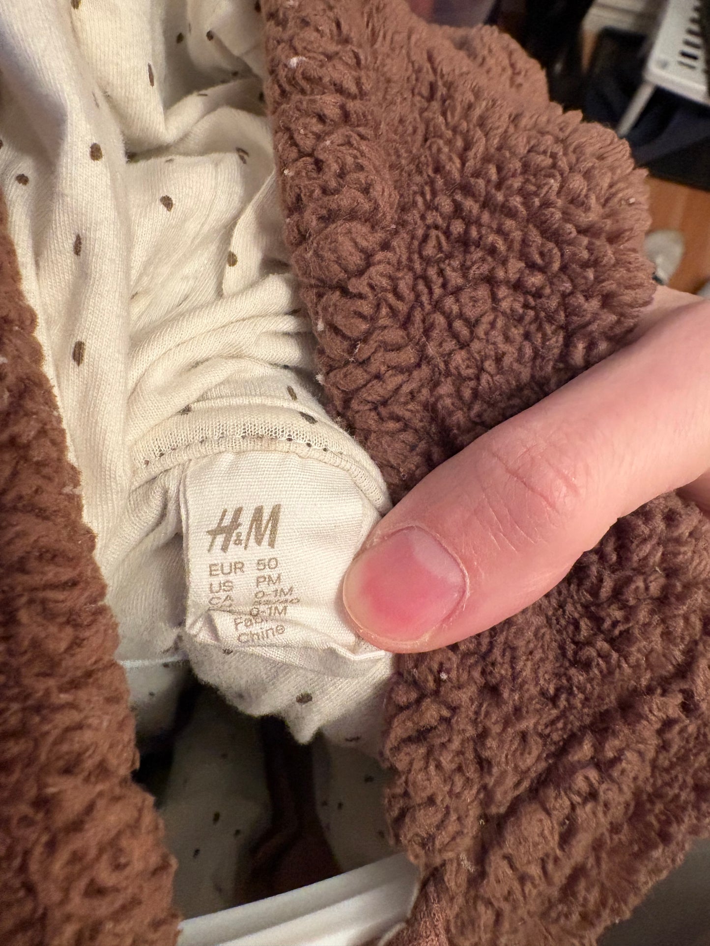 Manteau ourson h&m 0-1 mois