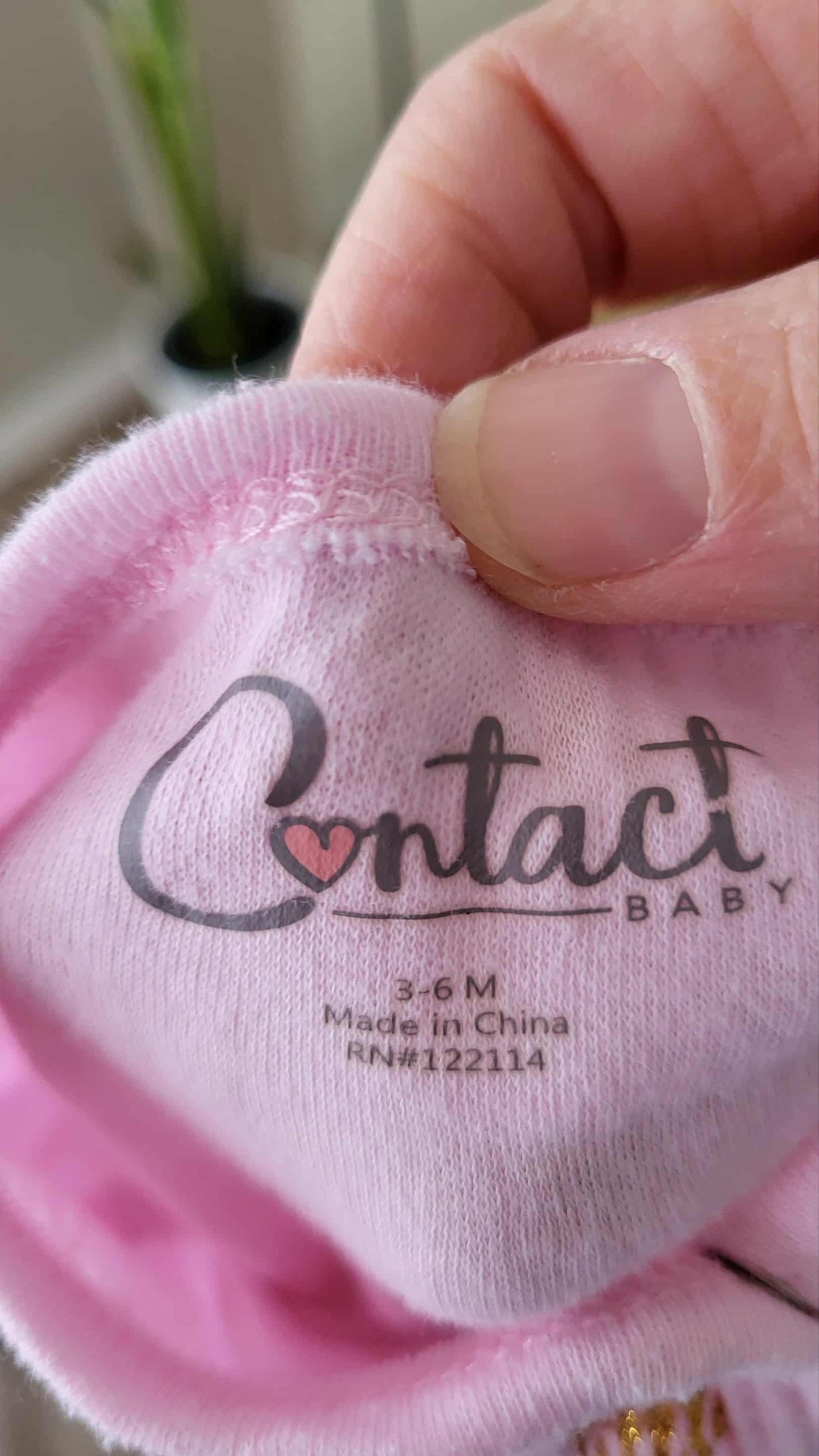 Pyjama contact 3-6 mois