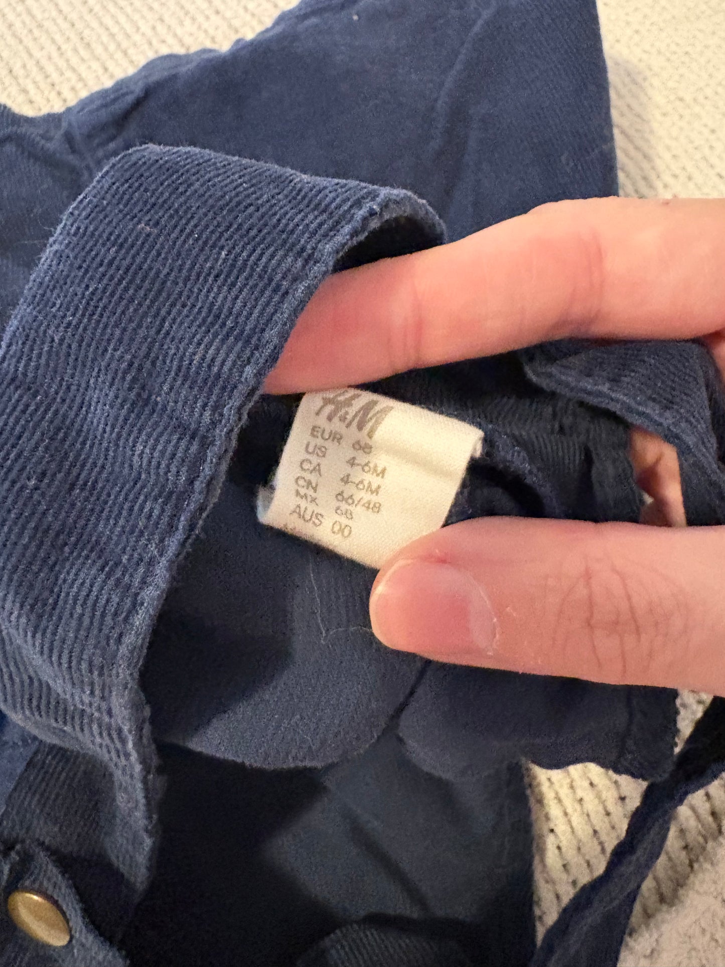 Robe salopette h&m 4-6 mois
