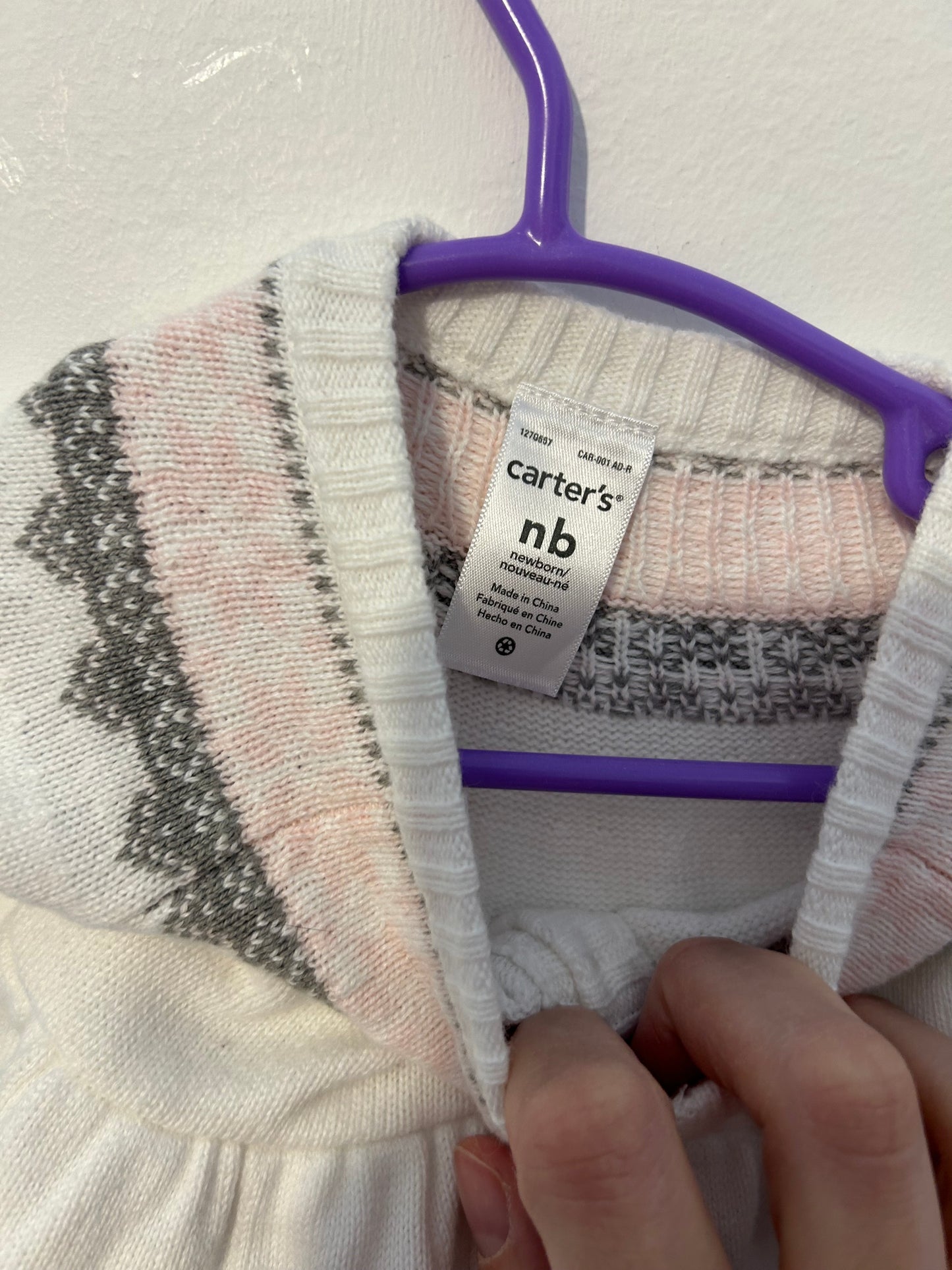 Robe tricot carter’s nouveau née
