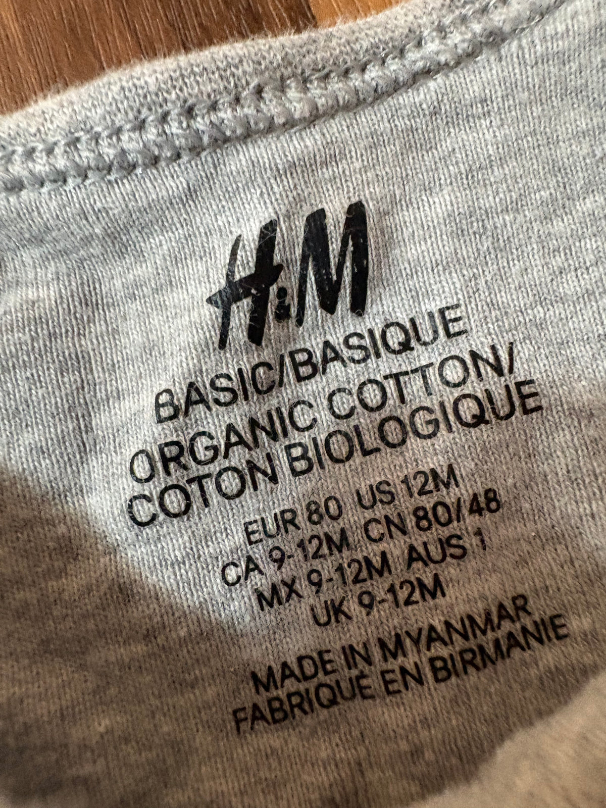 Cache couche h&m 9-12 mois (cmb)