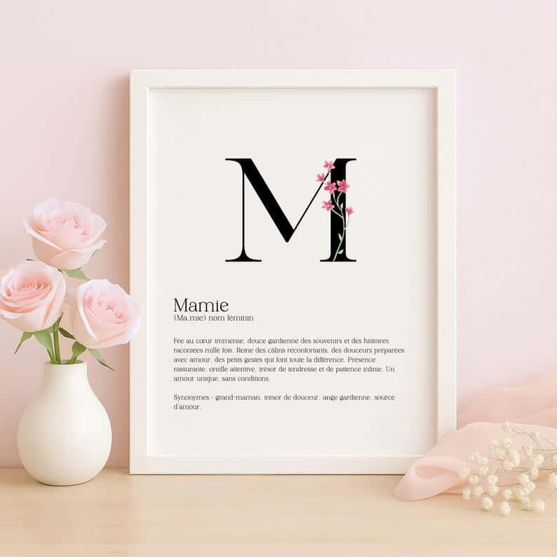 Affiche définition pour Mamie