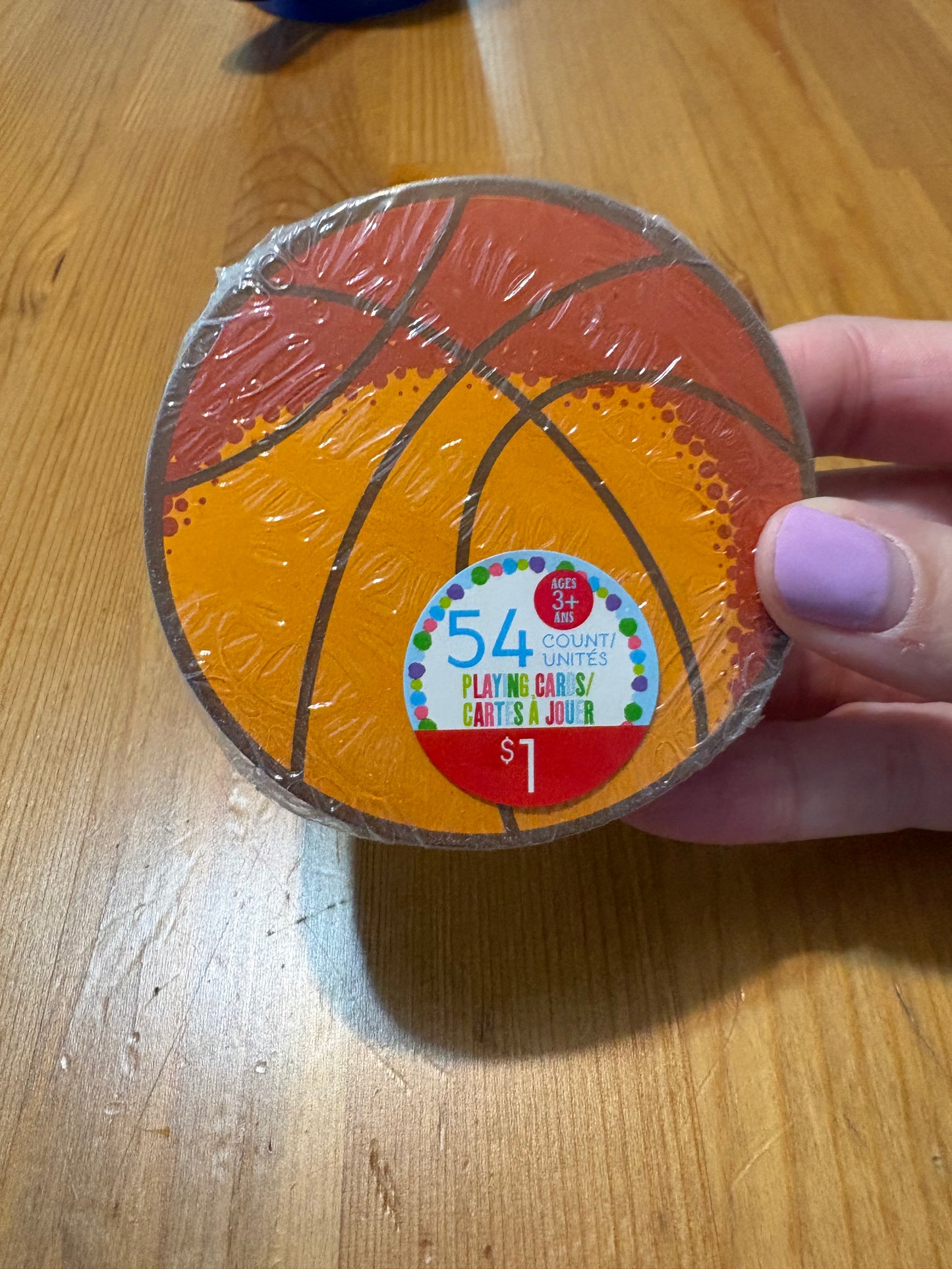 Jeux de carte forme ballon baseball neuf