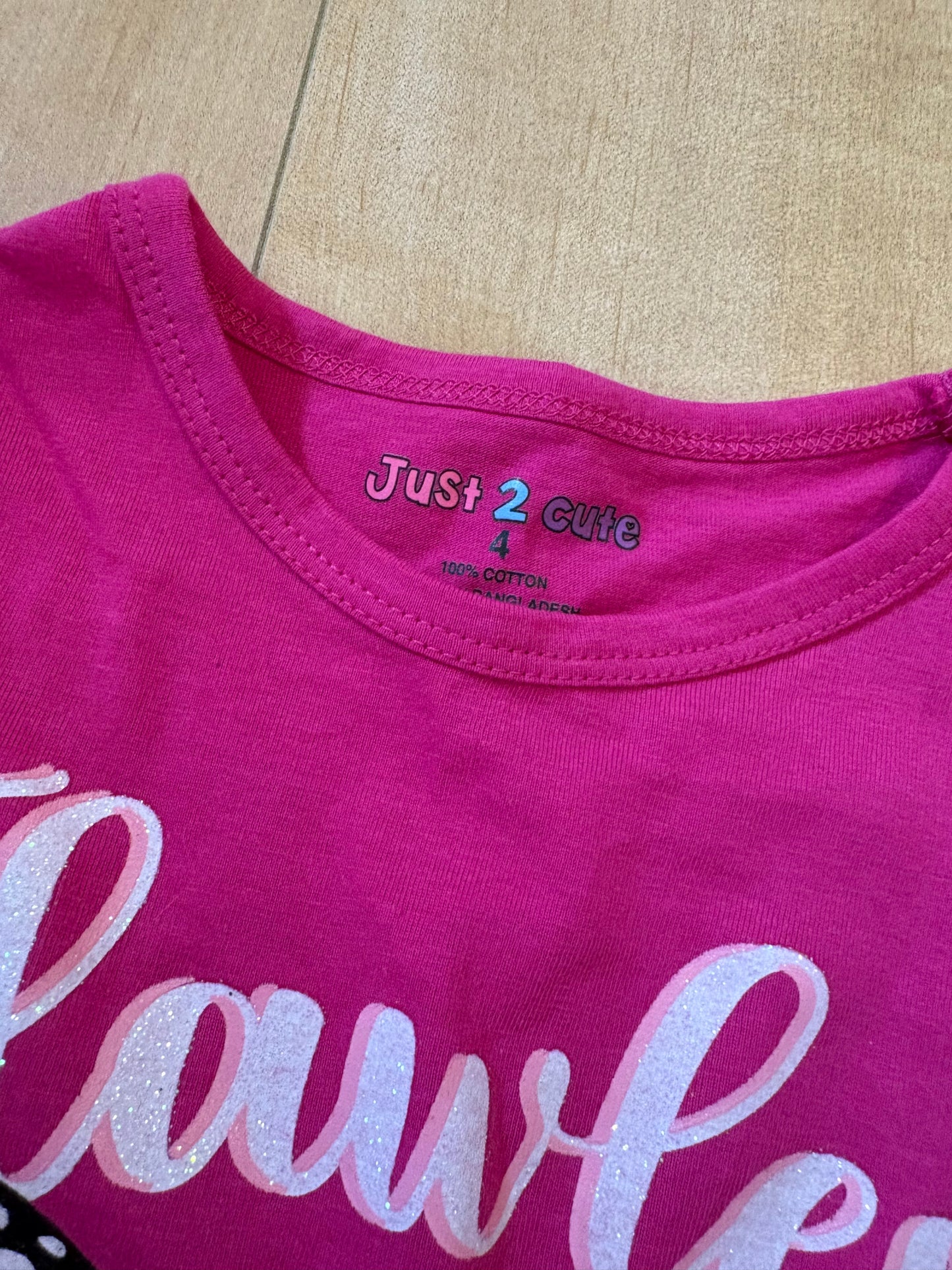 t-shirt état neuf just2girl 4 ans