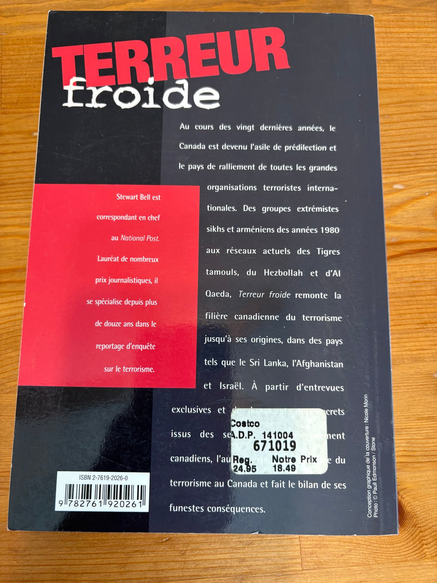 Livre Terreur froide