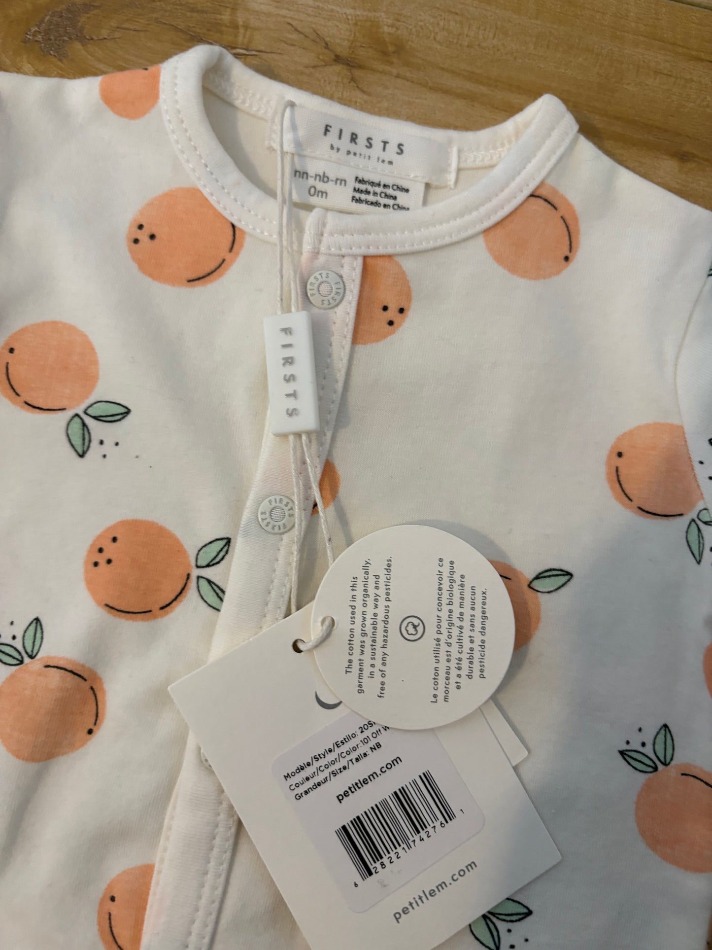 Pyjama petit lem nouveau-née neuf avec étiquette valeur 35$