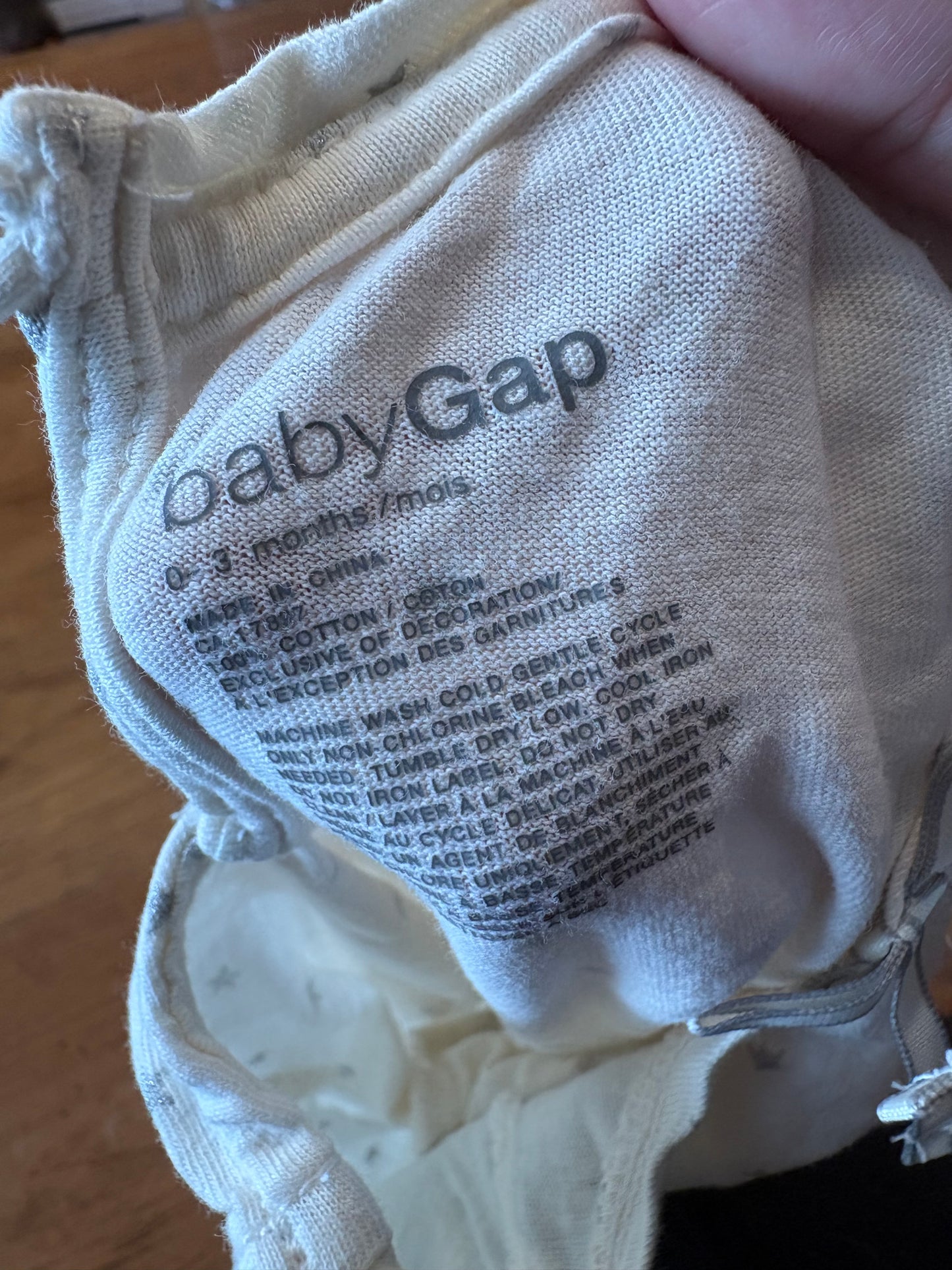 Cache couche baby gap 0-3 mois