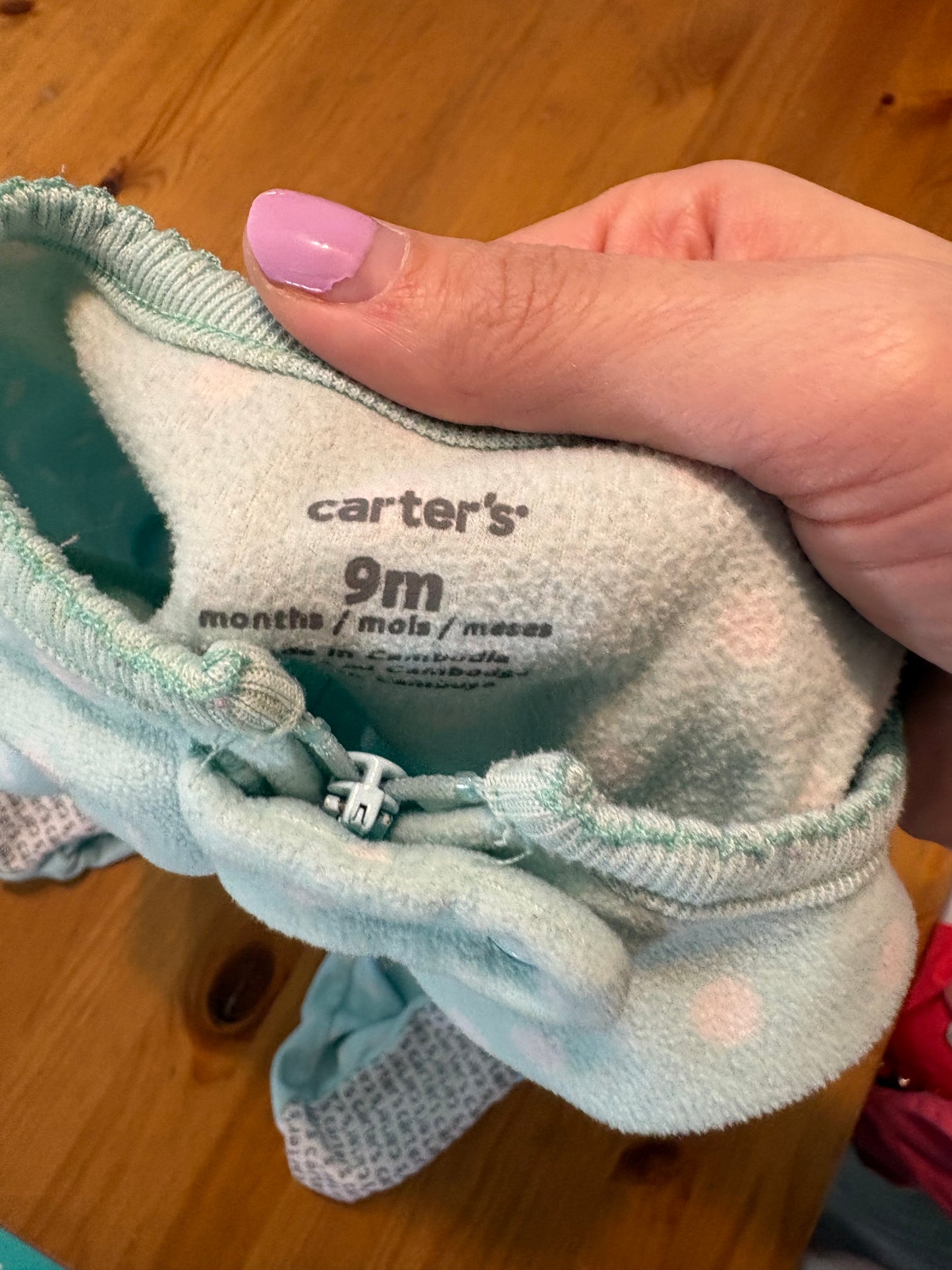Pyjama carter’s 9 mois