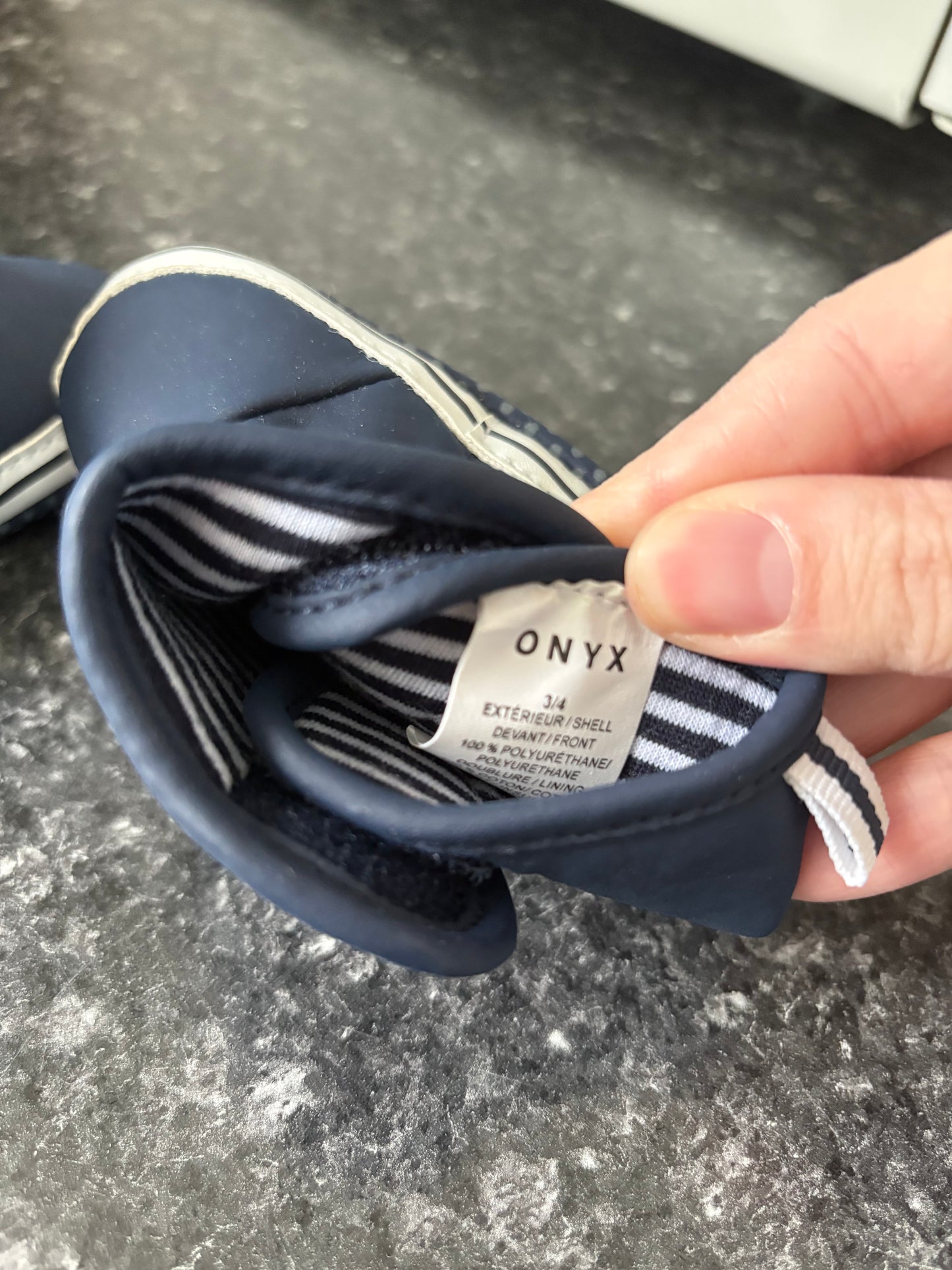 Botillon exterieur onyx neuf taille 3/4