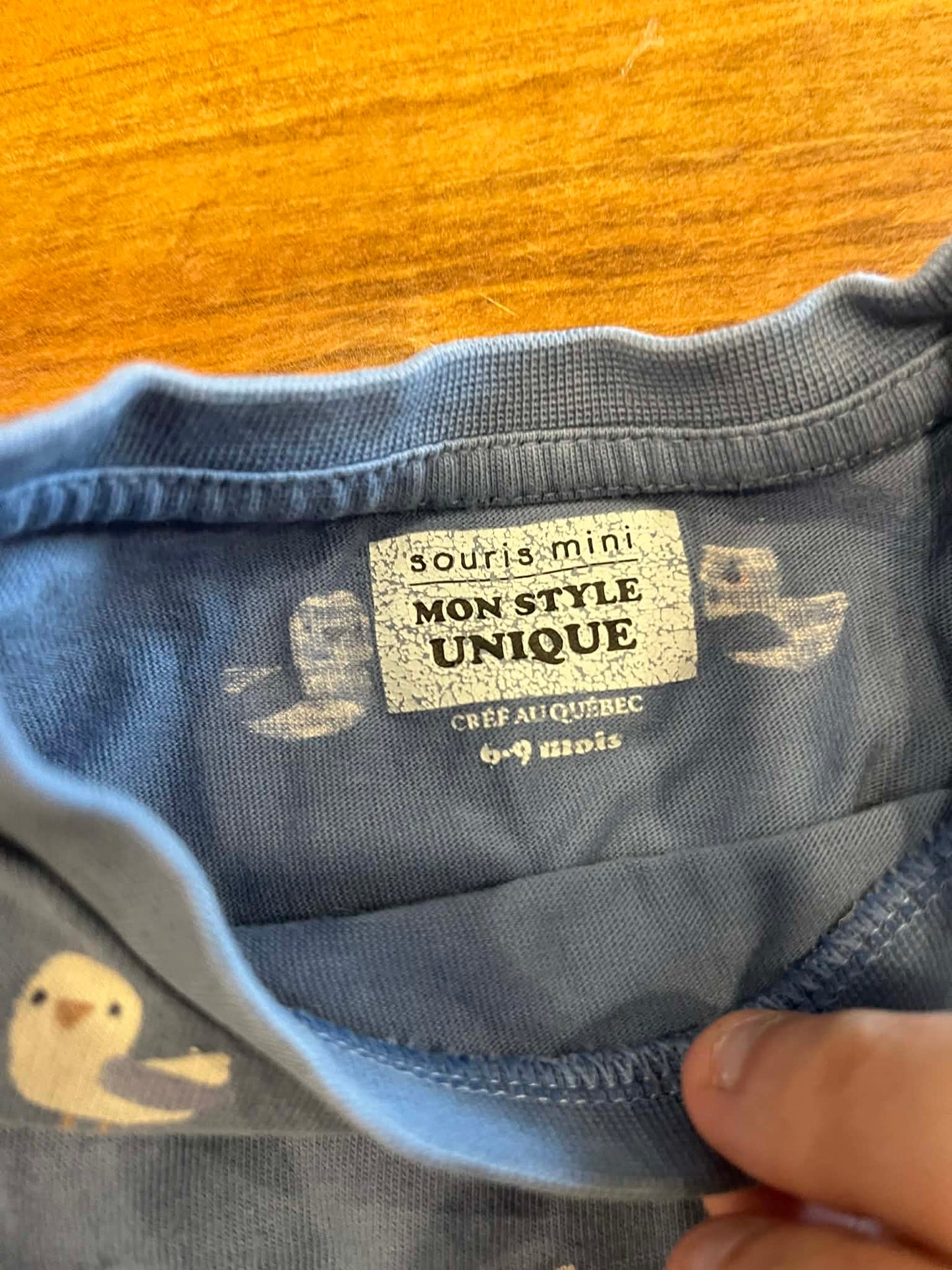 T-shirt souris mini 6-9 mois