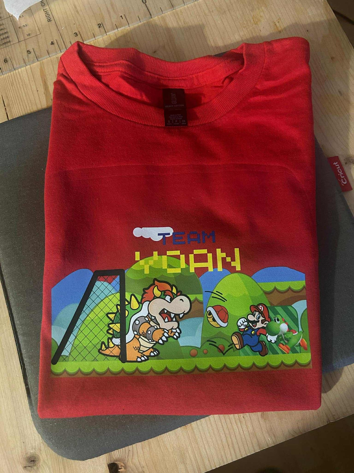T-shirt mario bross personalisé jusqu’a 12 ans *voir description *