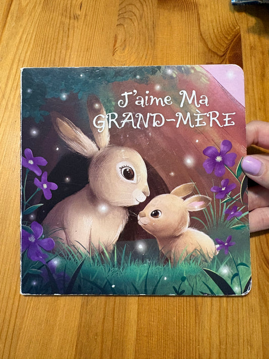 Livre j’aime ma grand-mère