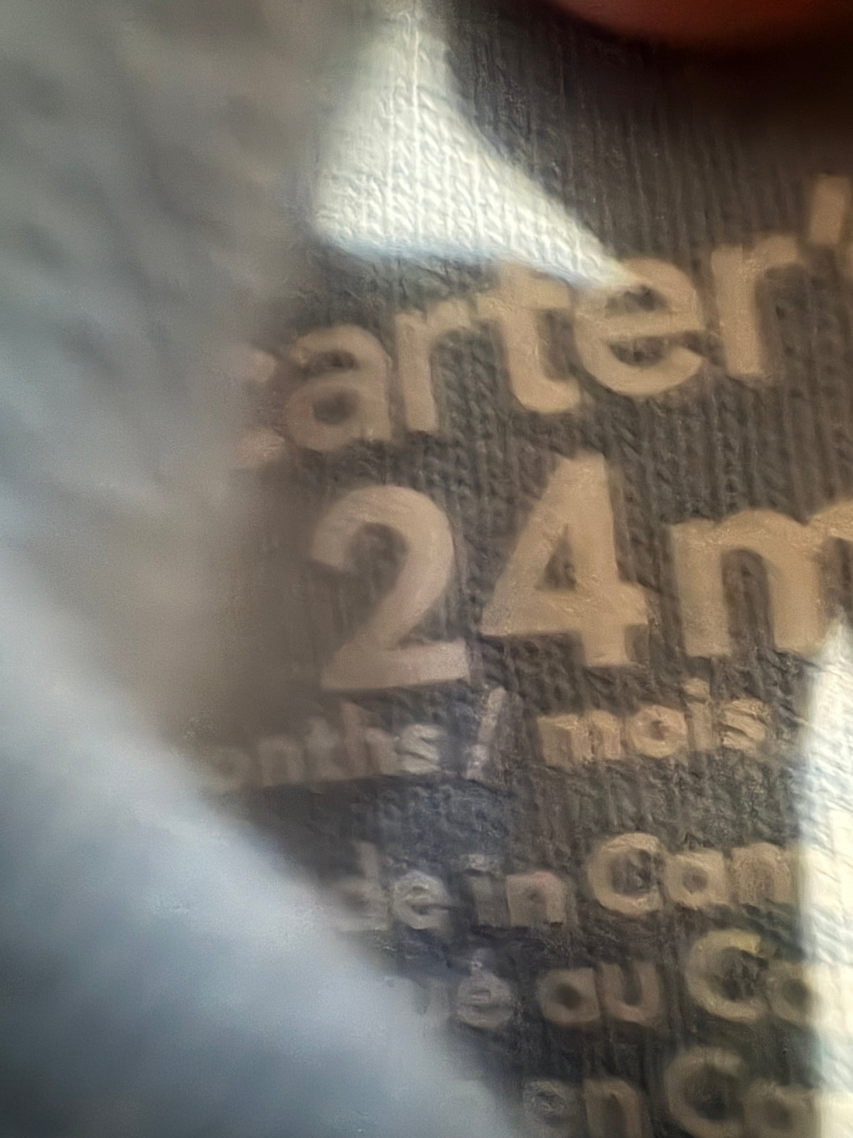 Cache couche carter's 24 mois à donner avec achat *