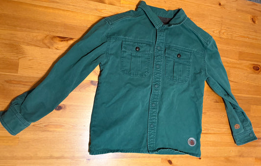 veste vert forêt jeans souris mini 10 ans