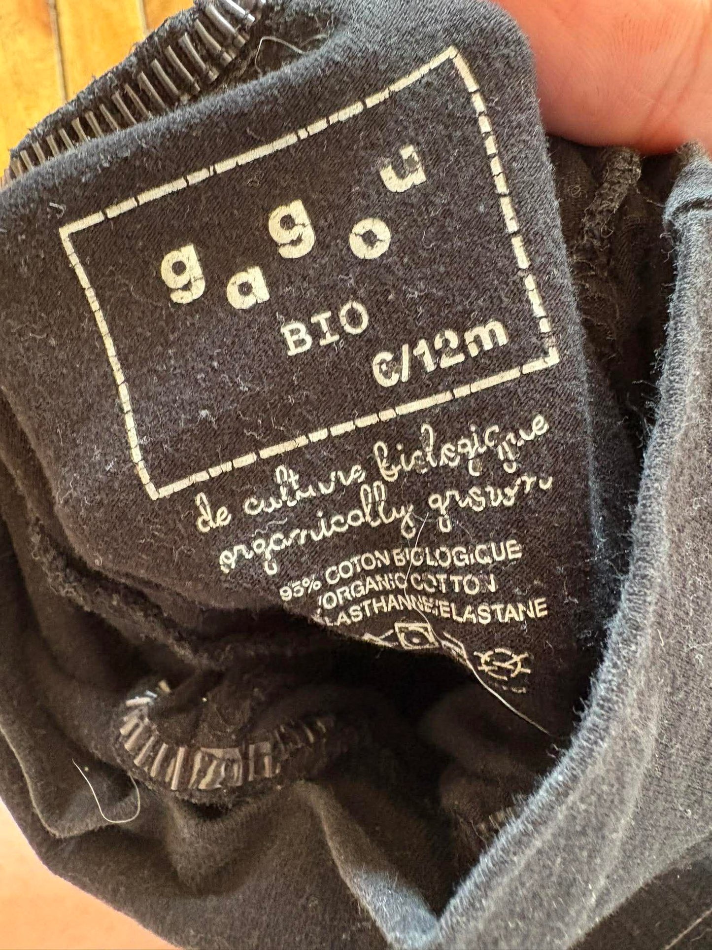 Pantalon gagou tagou bio 6-12 mois* (cmb)