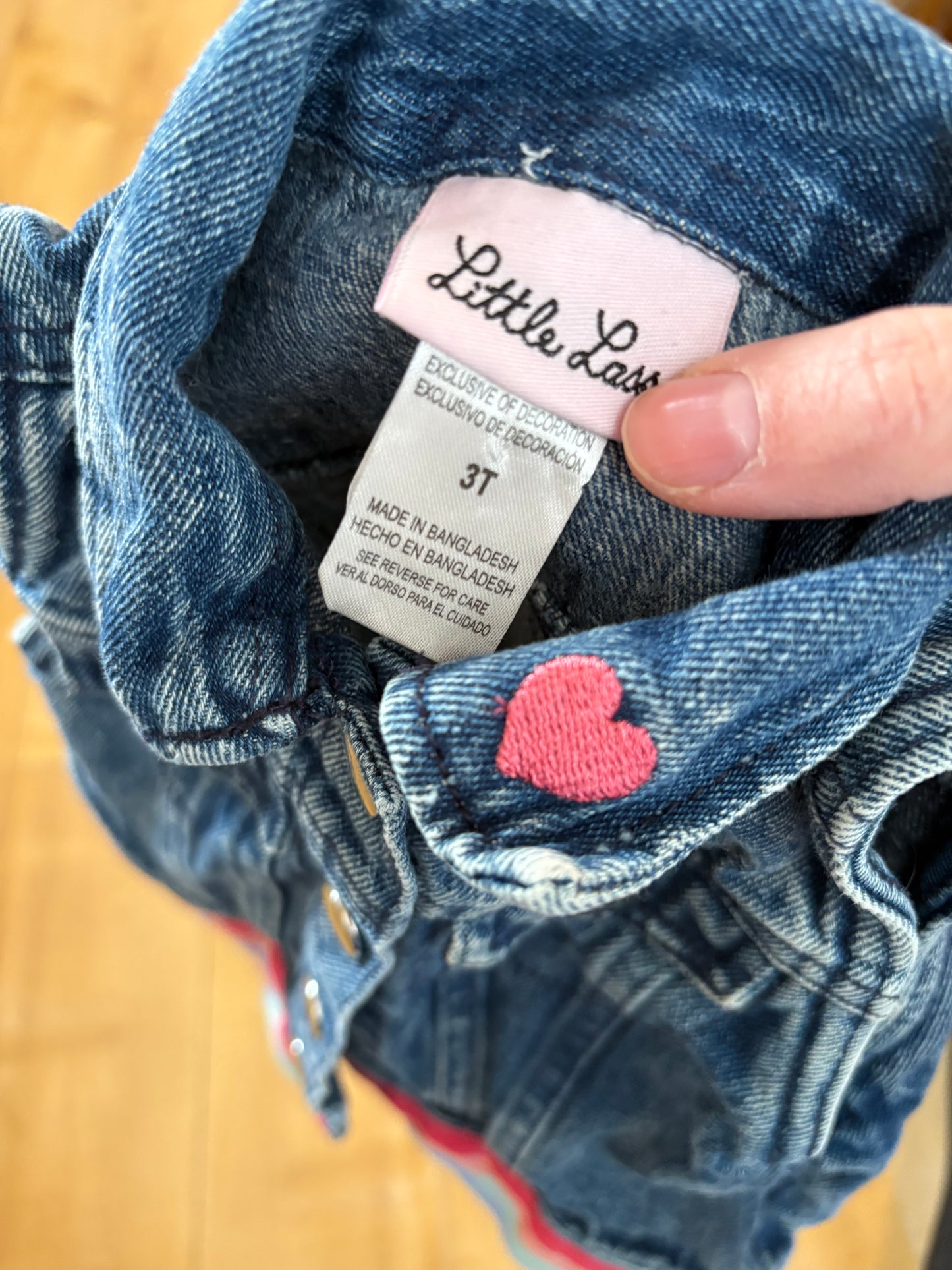 Veste jeans sans manche little nass 3T
