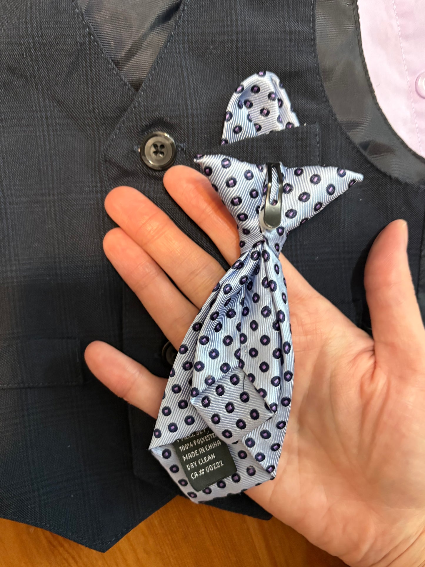 Ensemble veston, gravate et chemise 3-6 mois
