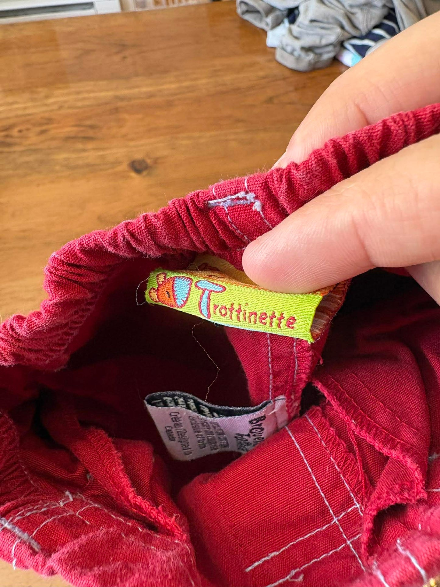 pantalon 0-3 mois vintage pirouette et trotinette