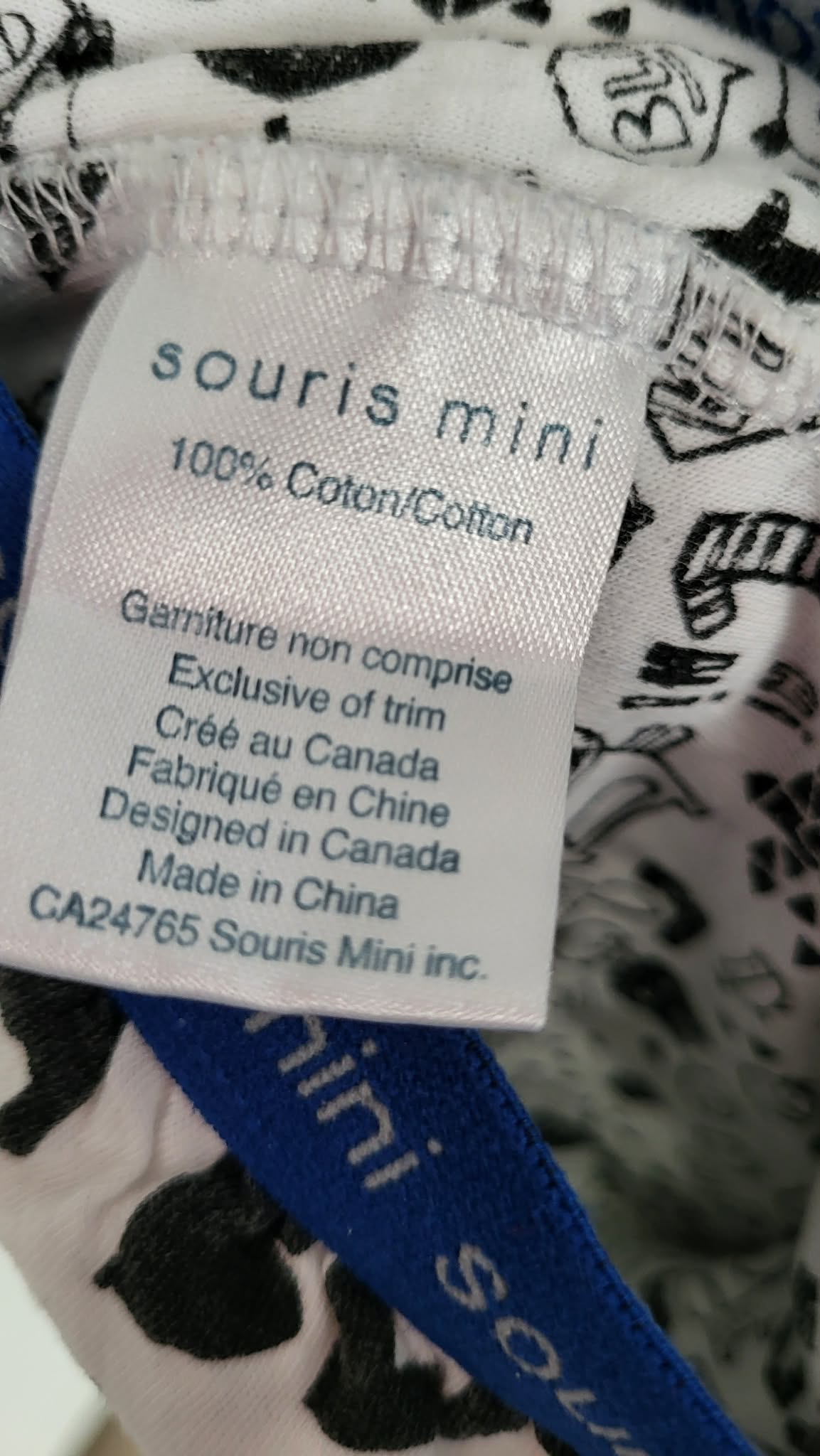 Pantalon souris mini 12-18 mois