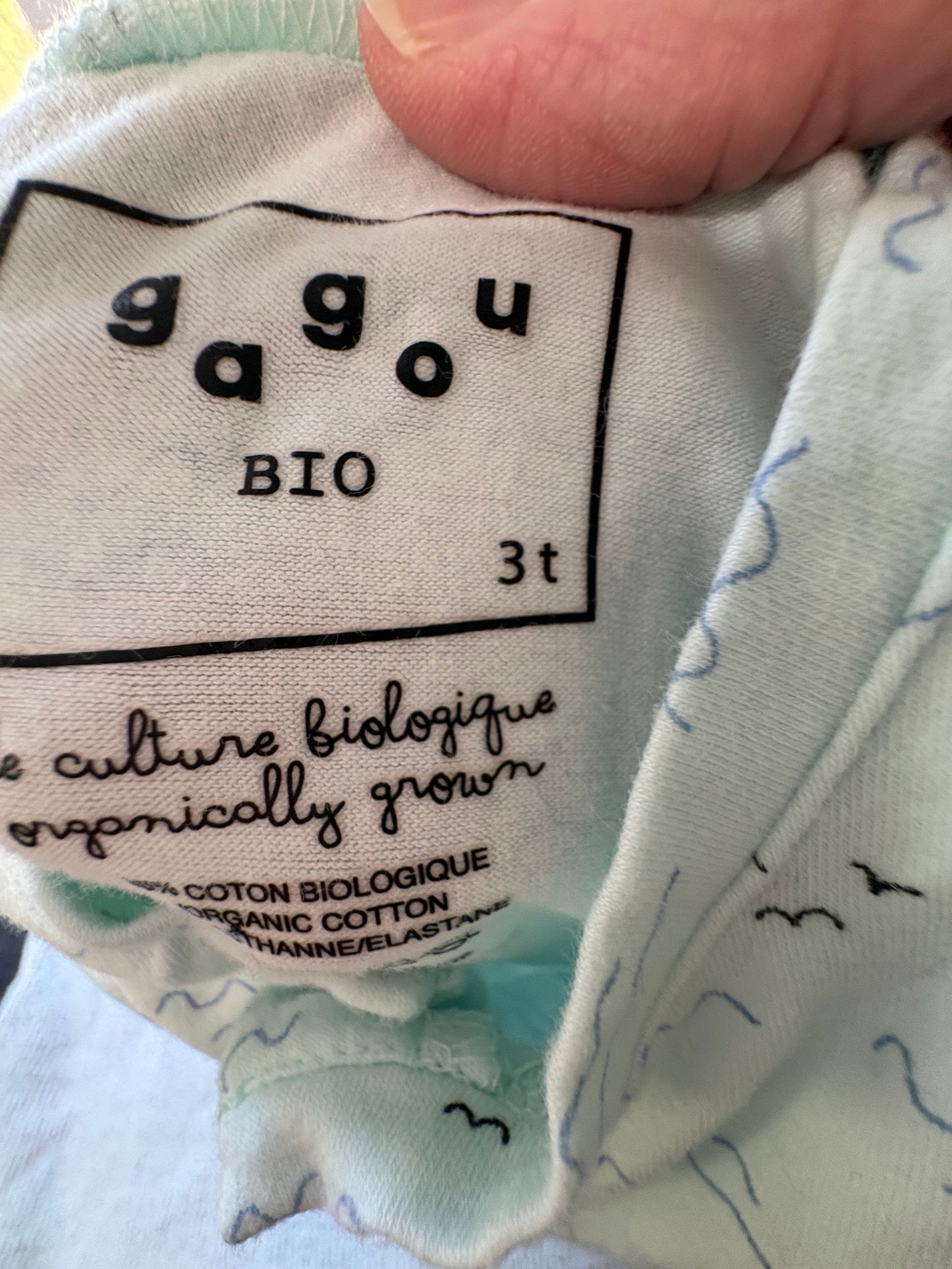 Barboteuse gagou tagou 3T