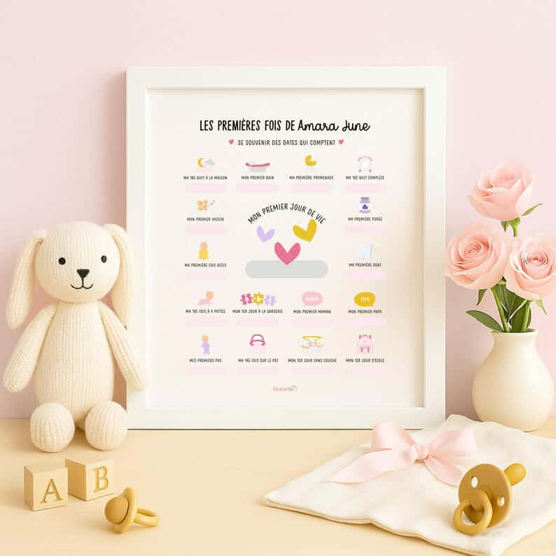 Affiche pour enfant « mes premières fois »