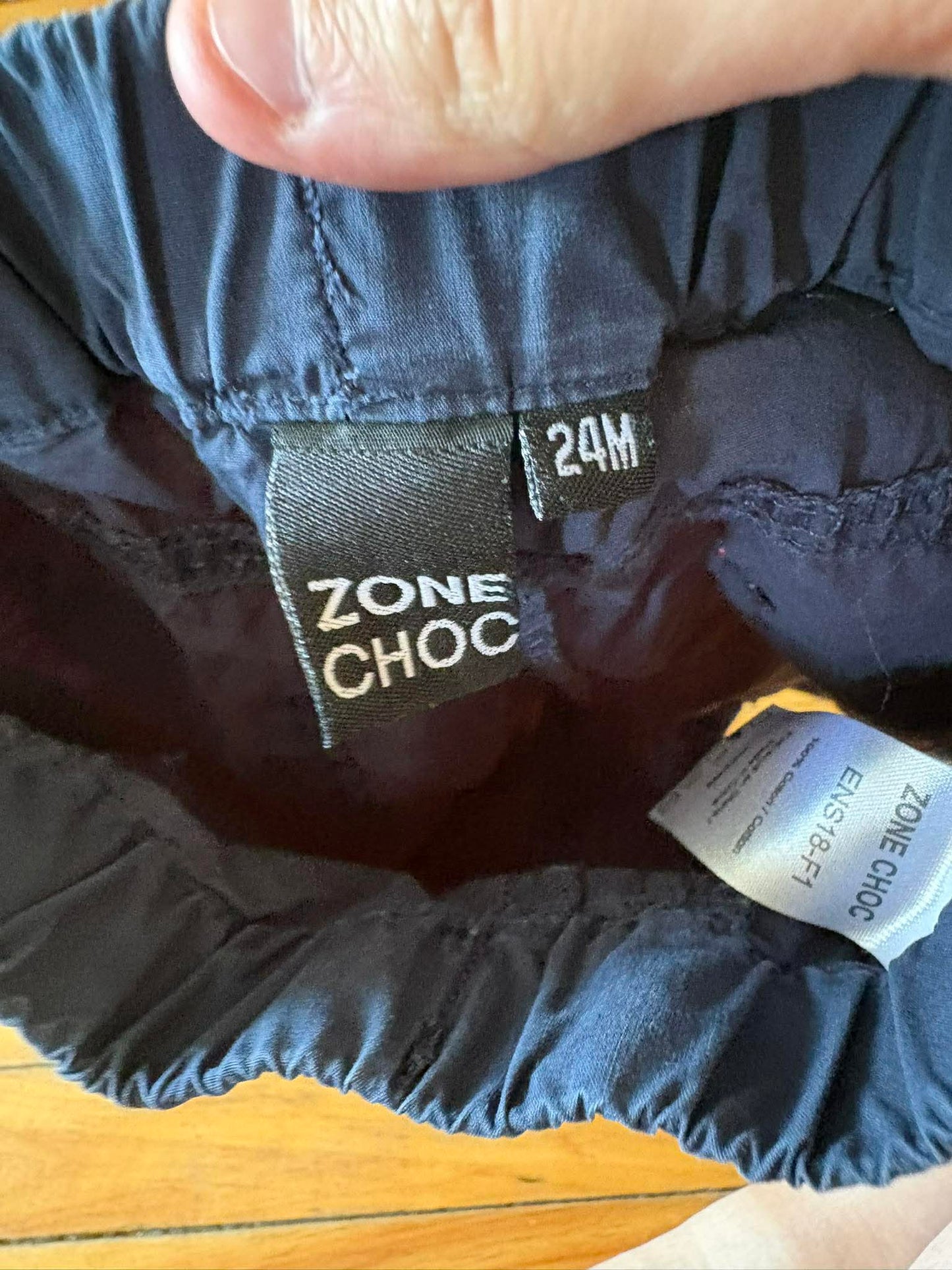 Short zone choc 24 mois
