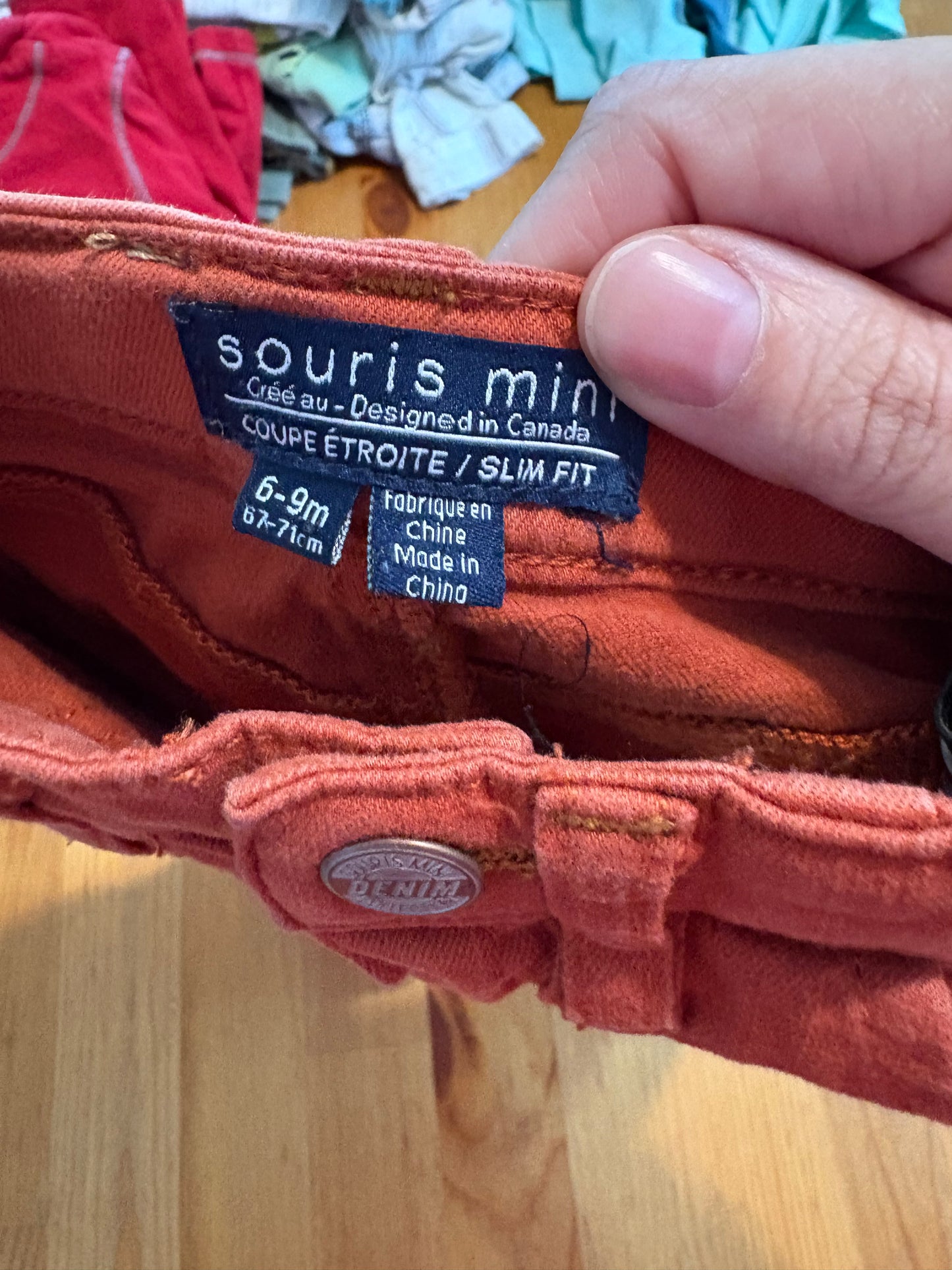 jeans souris mini 6-9 mois