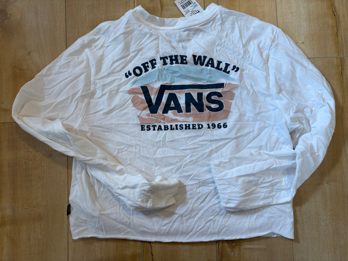 Gilet crop top vans neuf small valeur 44$