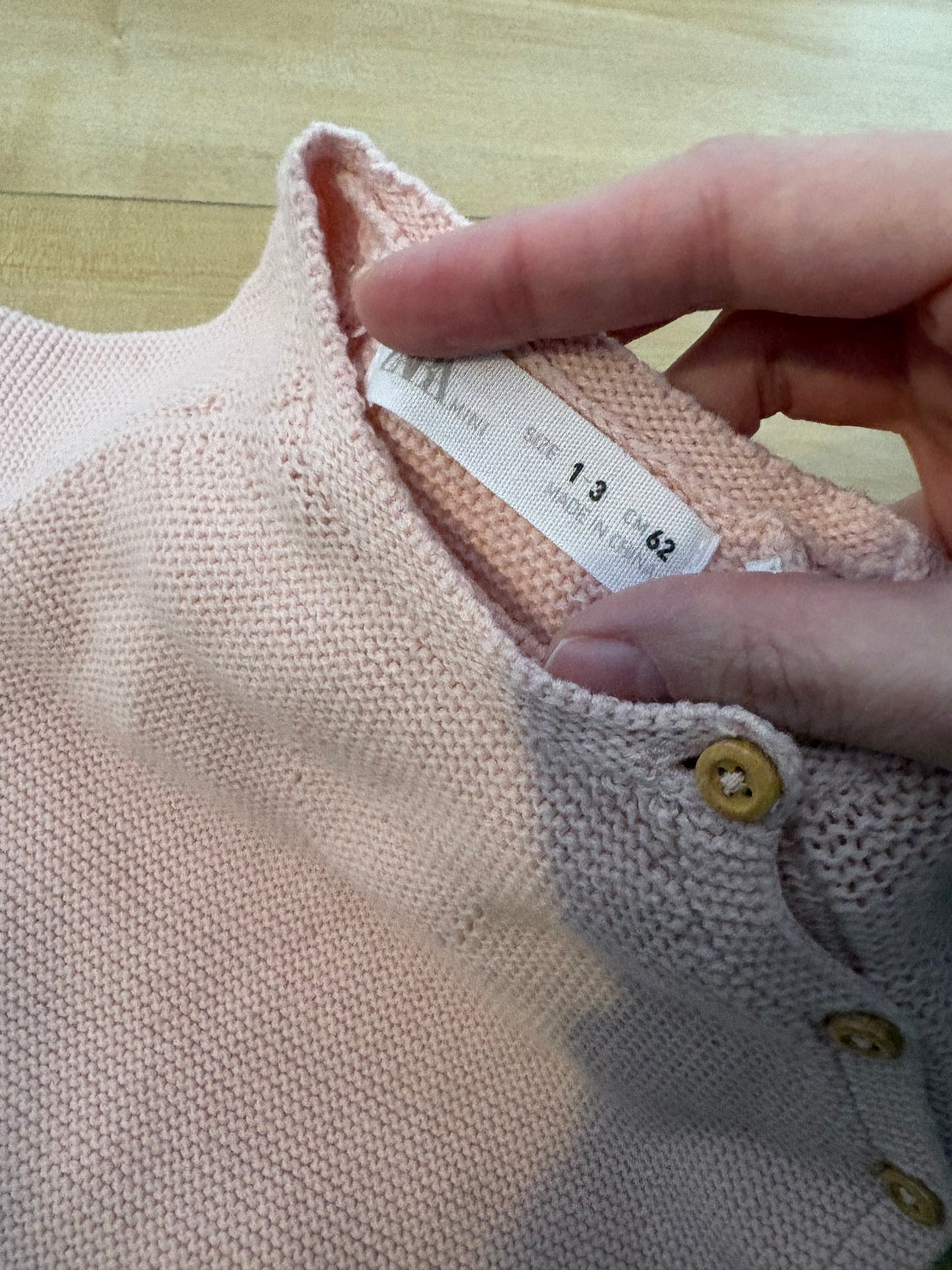 tricot zara 1-3 mois