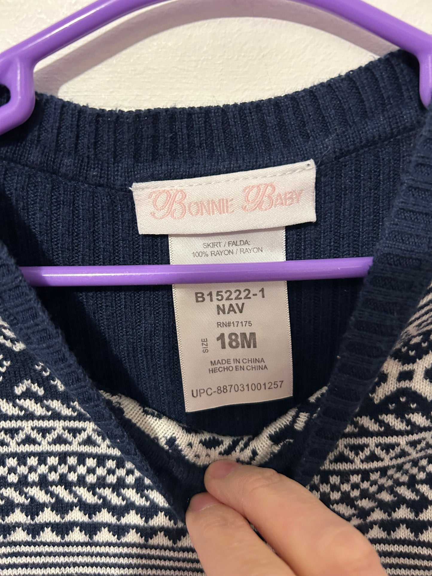 Magnifique robe Tricot bonne bébé 18 mois