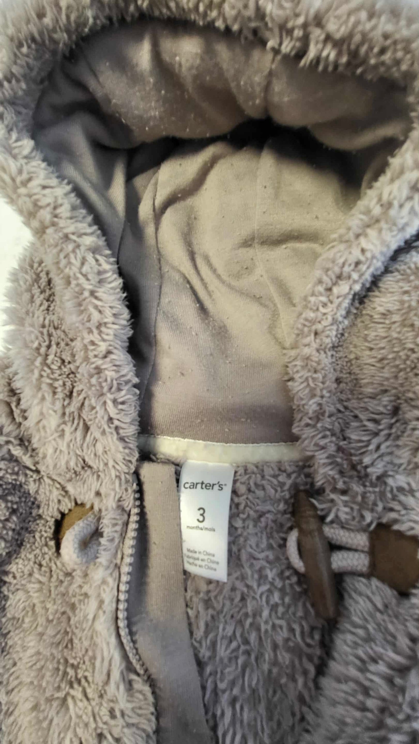 Manteau ourson carter’s 3 mois
