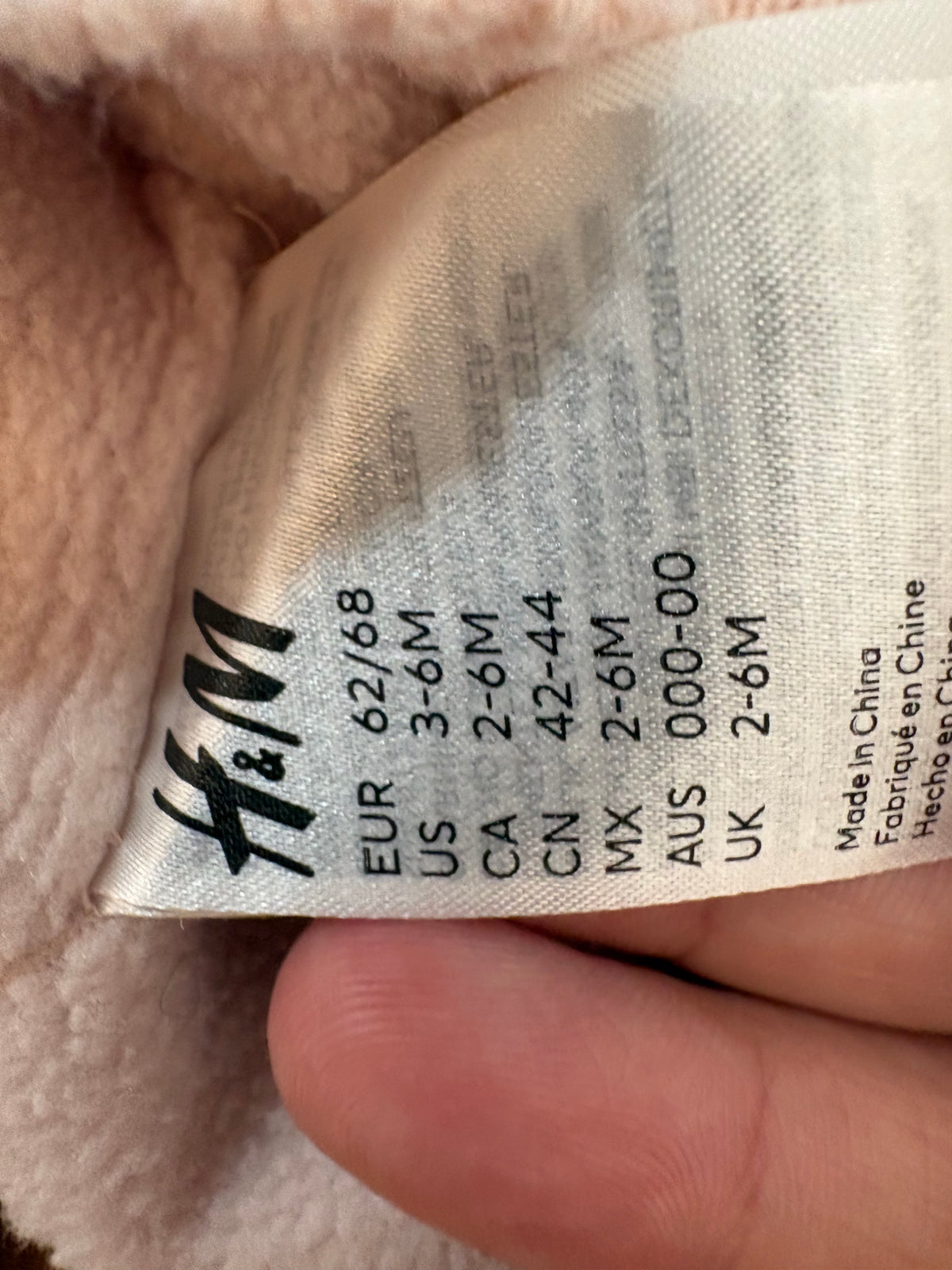 Ensemble hiver h&m 2-6 mois