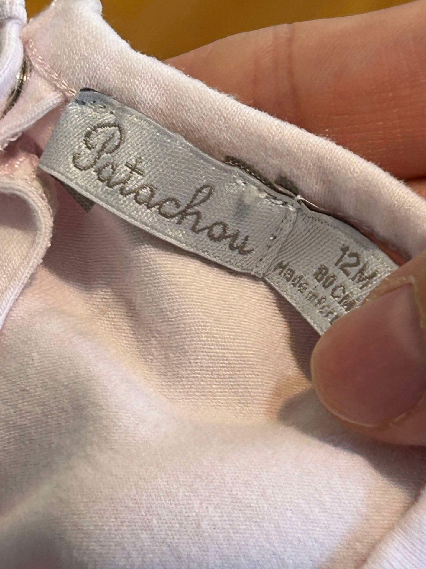 Ensemble patachou rose bébé 12 mois