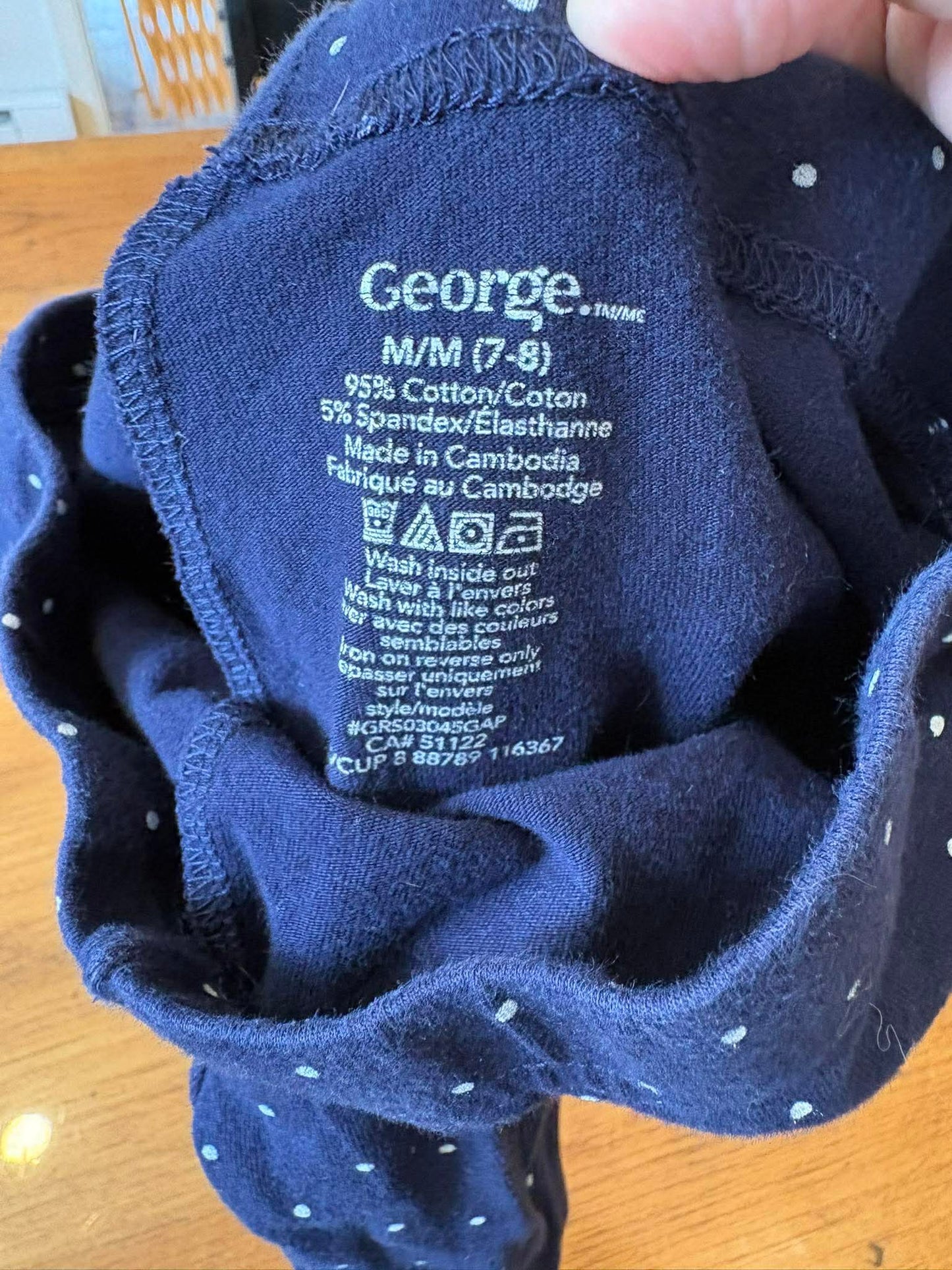 Short george 7-8 ans