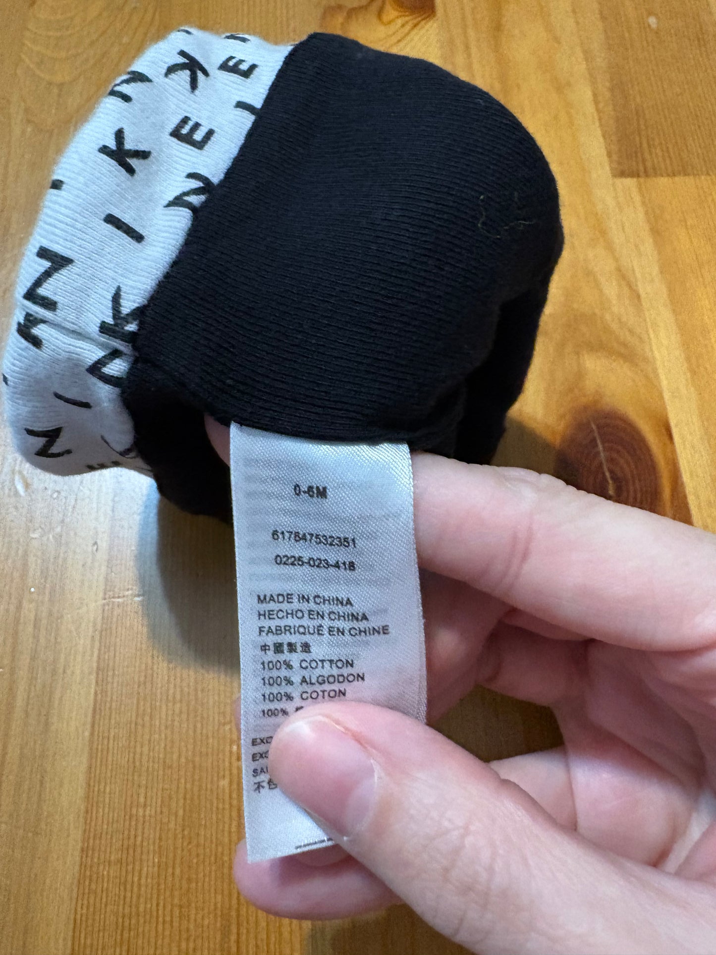 Bonnet nike 0-6 mois